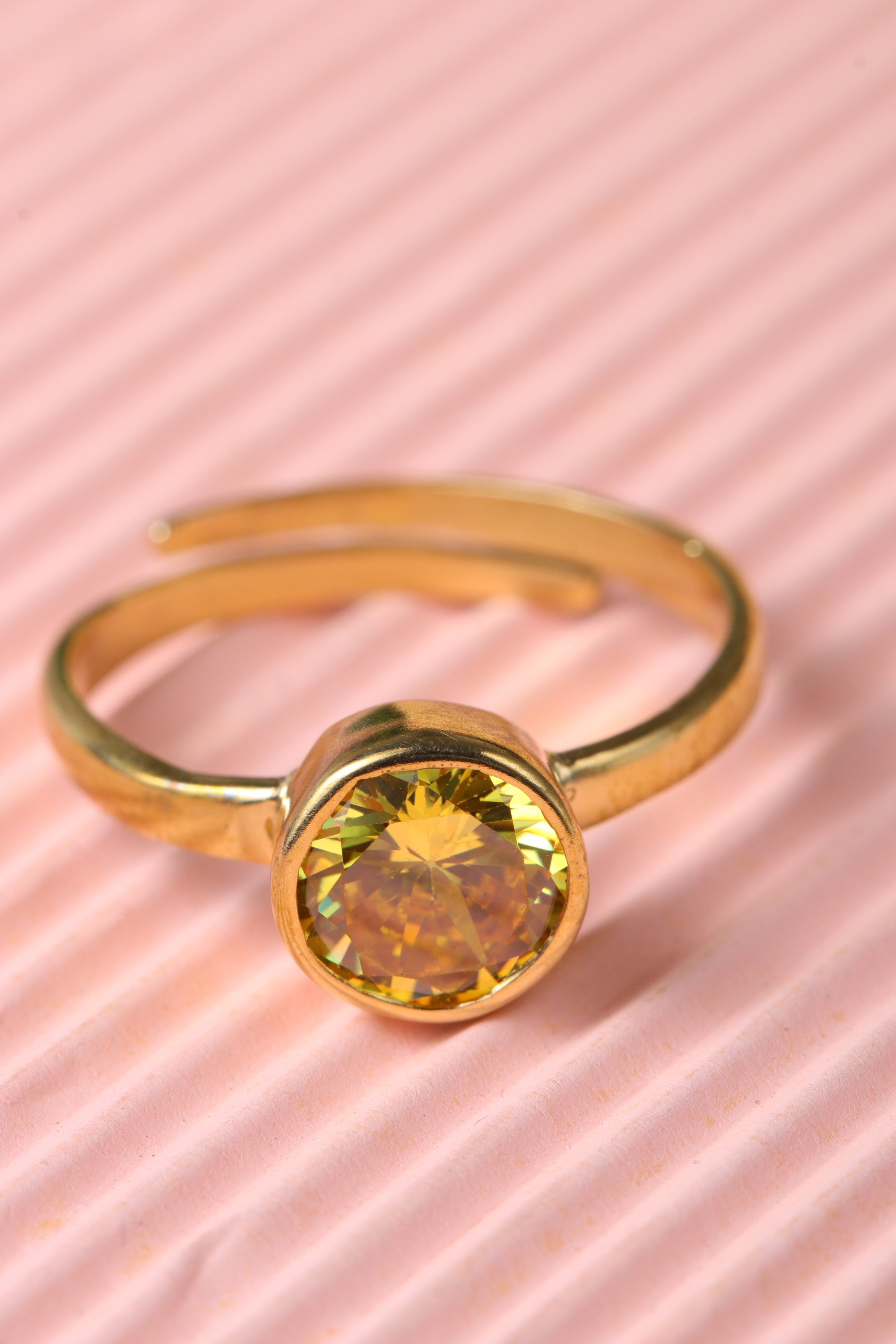 Studio Vaidik Yellow Zircon Ring - view 2