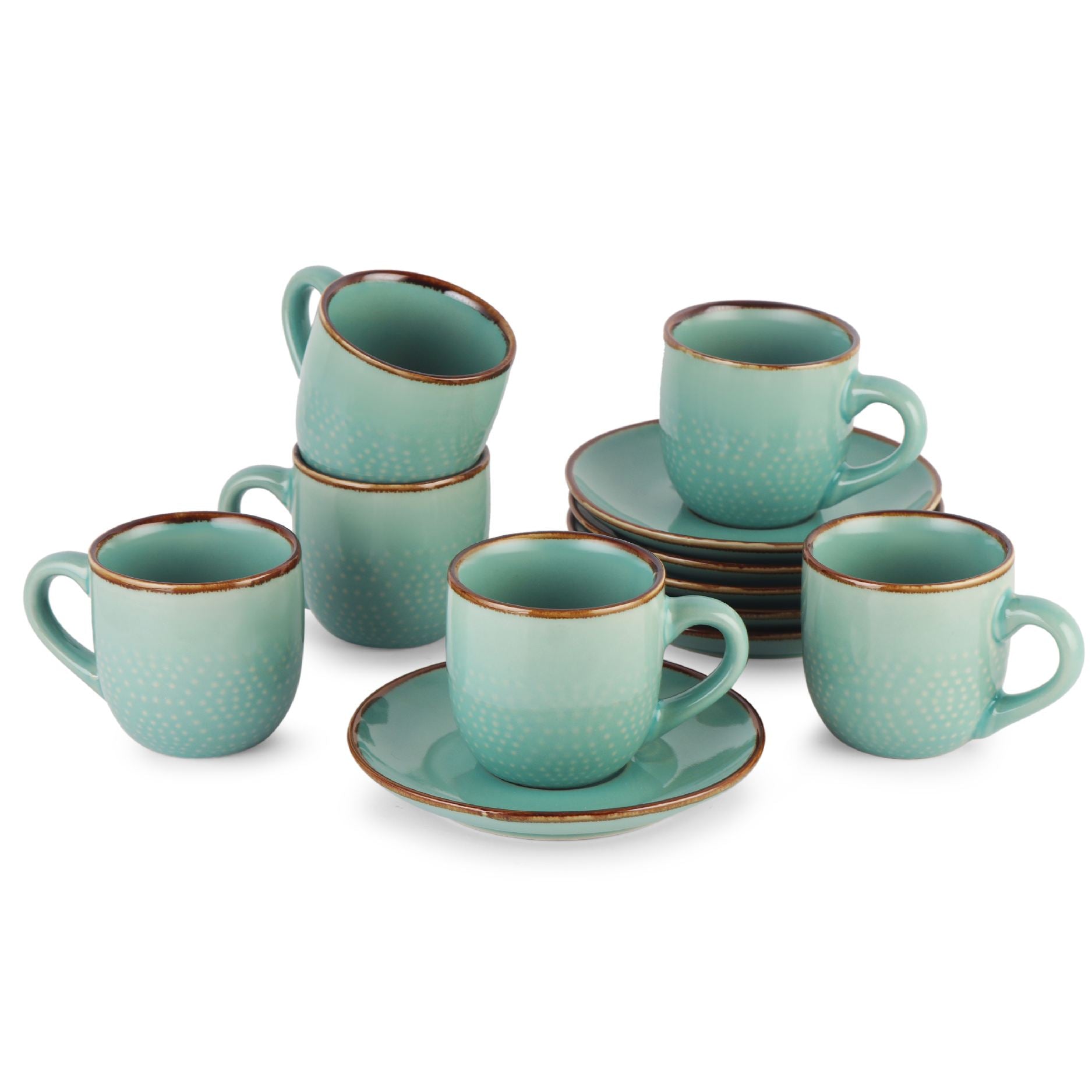 Cello Hampshire 6 Pieces Ceramic Cup & Saucer - view 9