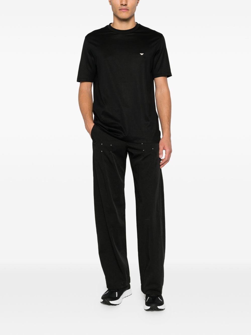 Emporio Armani Cotton blend t-shirt – 70% Lyocell, 30% Cotton - view 3