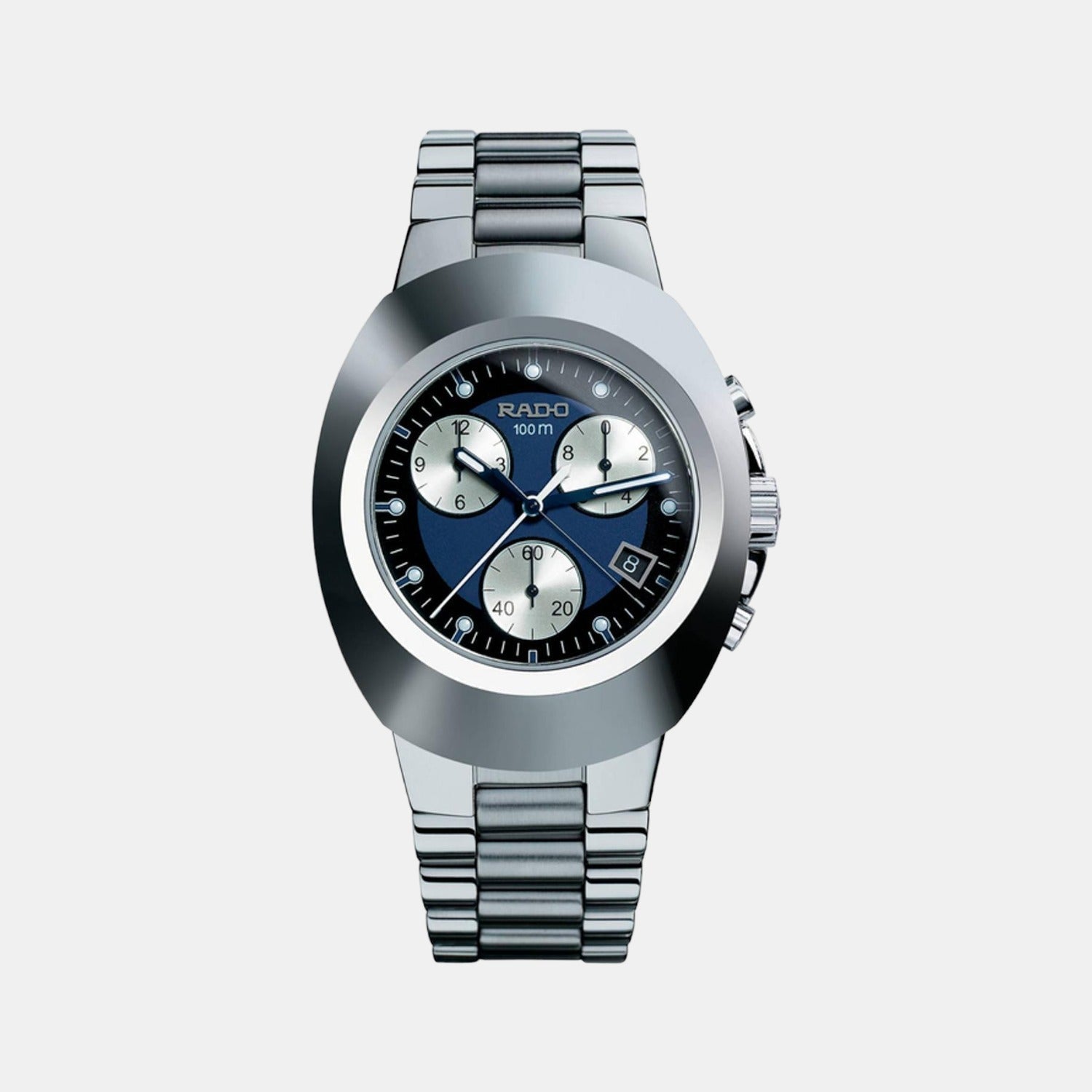 Rado Diastar Men Quartz Blue Dial Chronograph Stainless Steel Watch R12638173