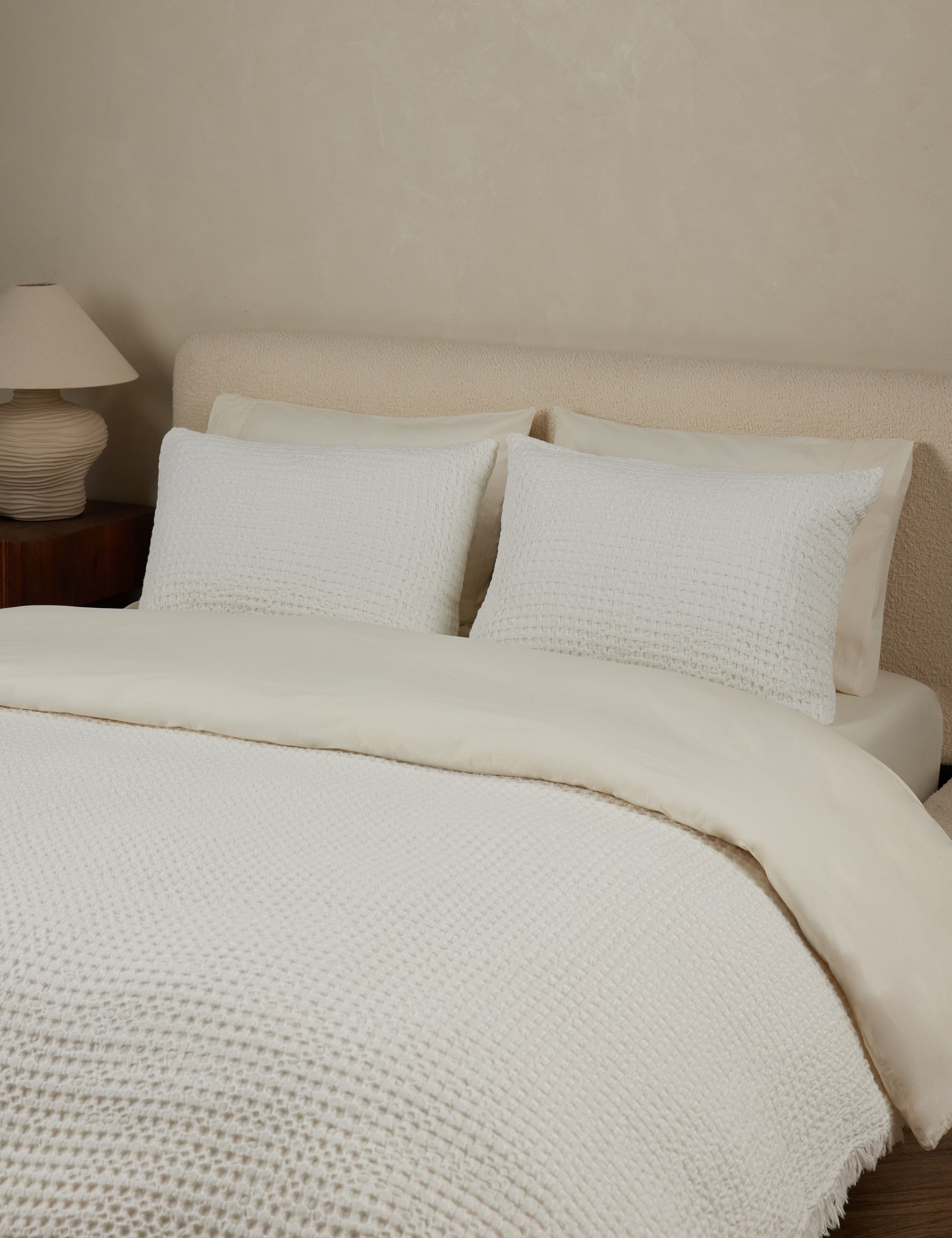 Lulu and Georgia Lenora Textured Cotton Linen Sham - view 16
