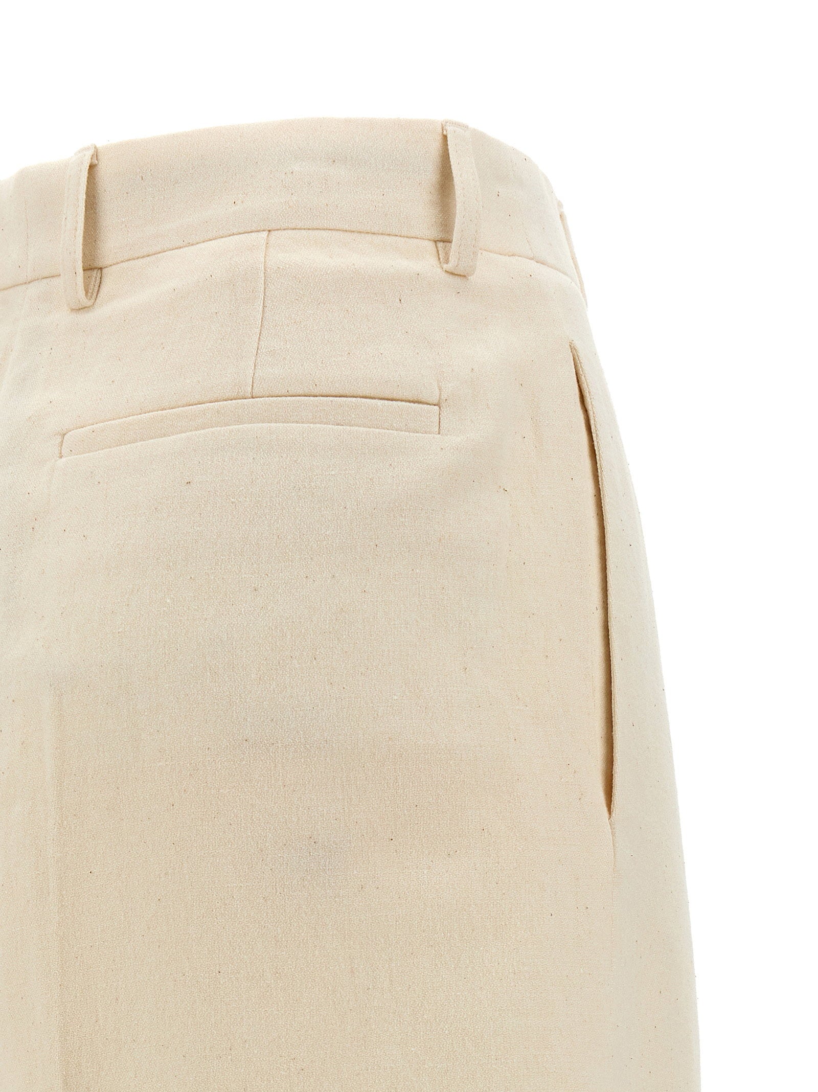 J.w.anderson Logo Band Panel Pants – 50% linen, 50% cotton - view 5