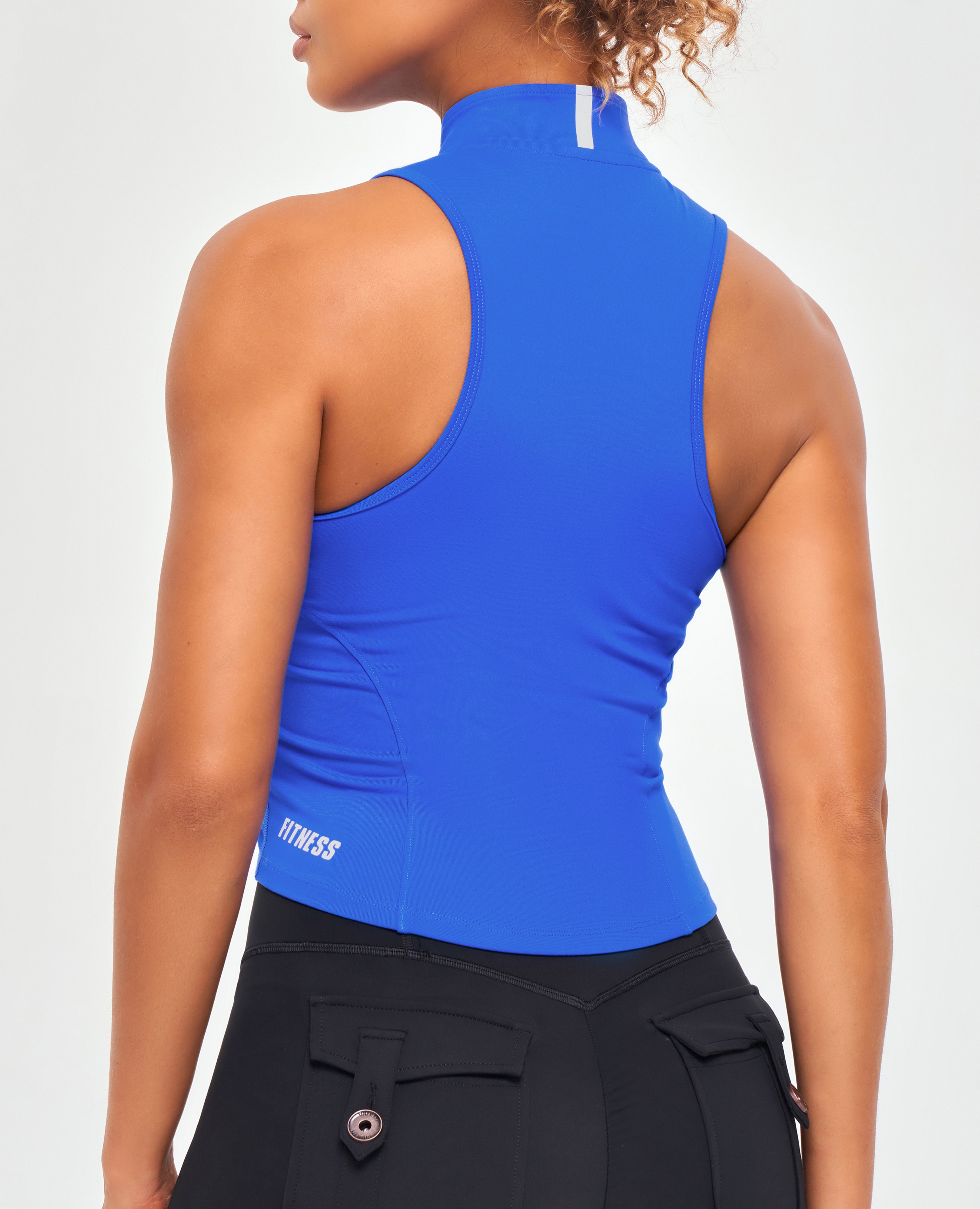 FIRM ABS ZIP TANK TOP - Blue - view 2