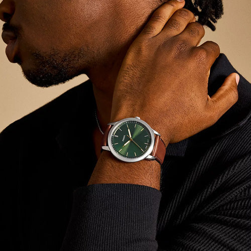 Fossil Minimalist Green Dial Men 44mm FS6094 - view 2