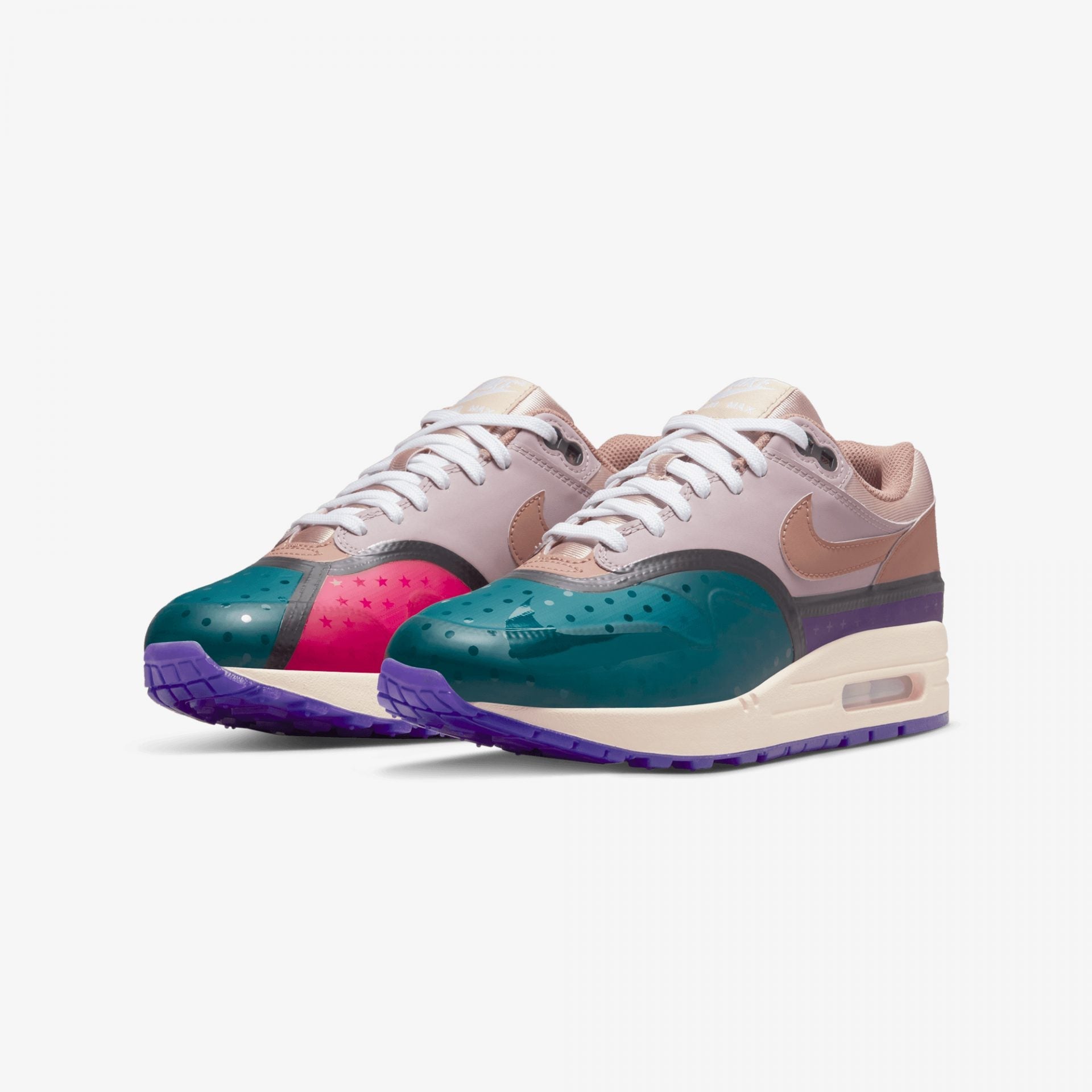 Nike | AIR MAX 1 PRM { PLUM FOG / FOSSIL ROSE