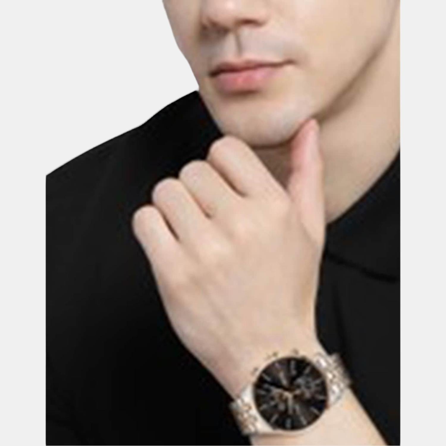 Boss Associate Men Quartz Black Dial Chronograph Stainless Steel Watch 1513840 - view 3