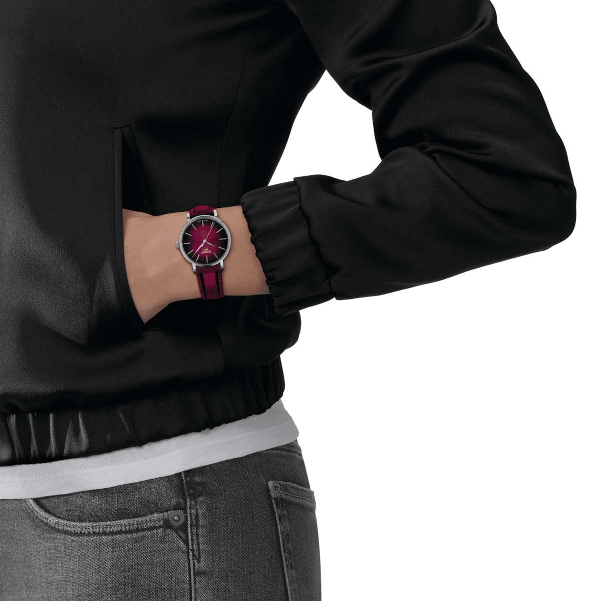 Tissot T-Classic Graded Pink & Black Dial Women 34mm - view 2