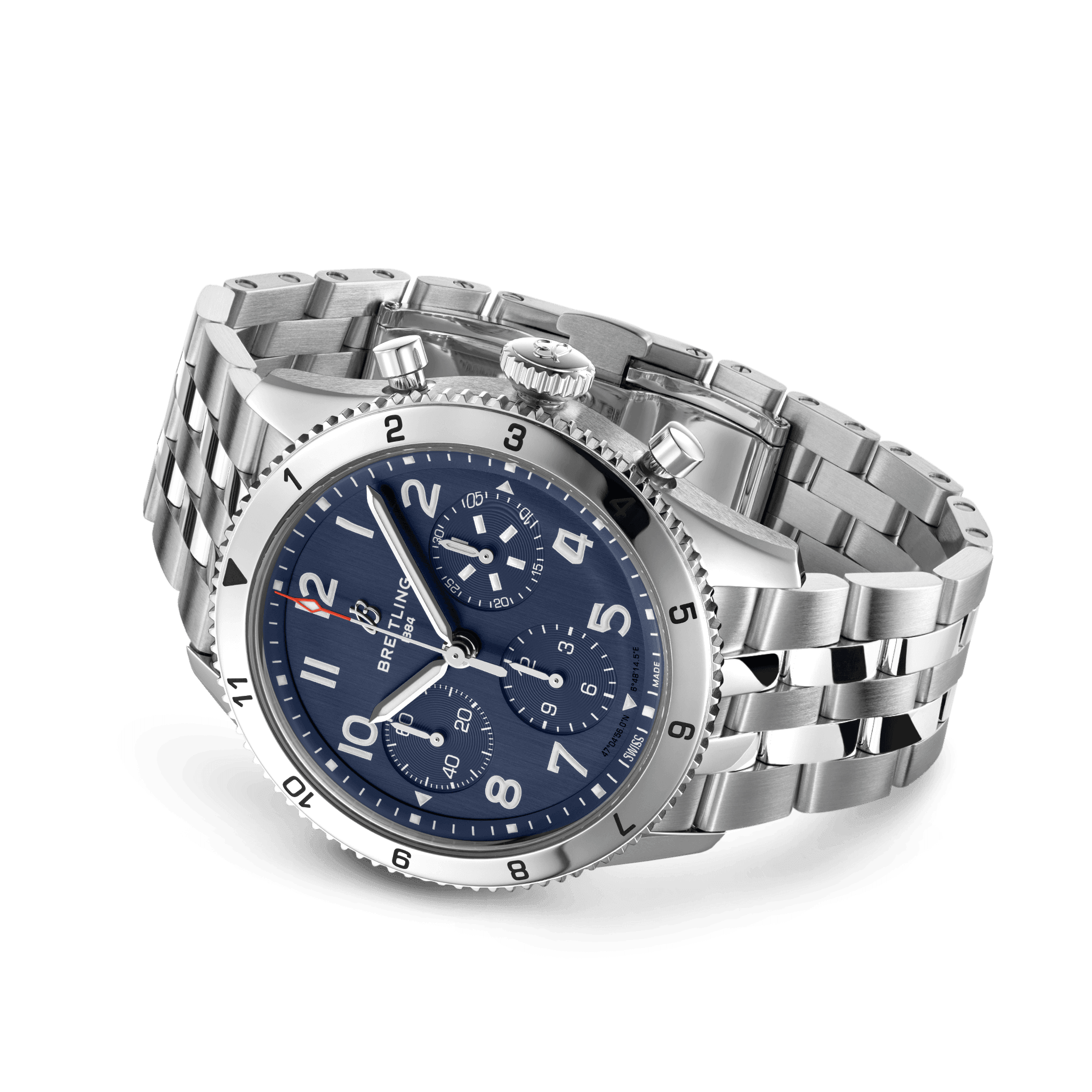Breitling Classic Avi Chronograph Blue Dial Men 42mm - view 3