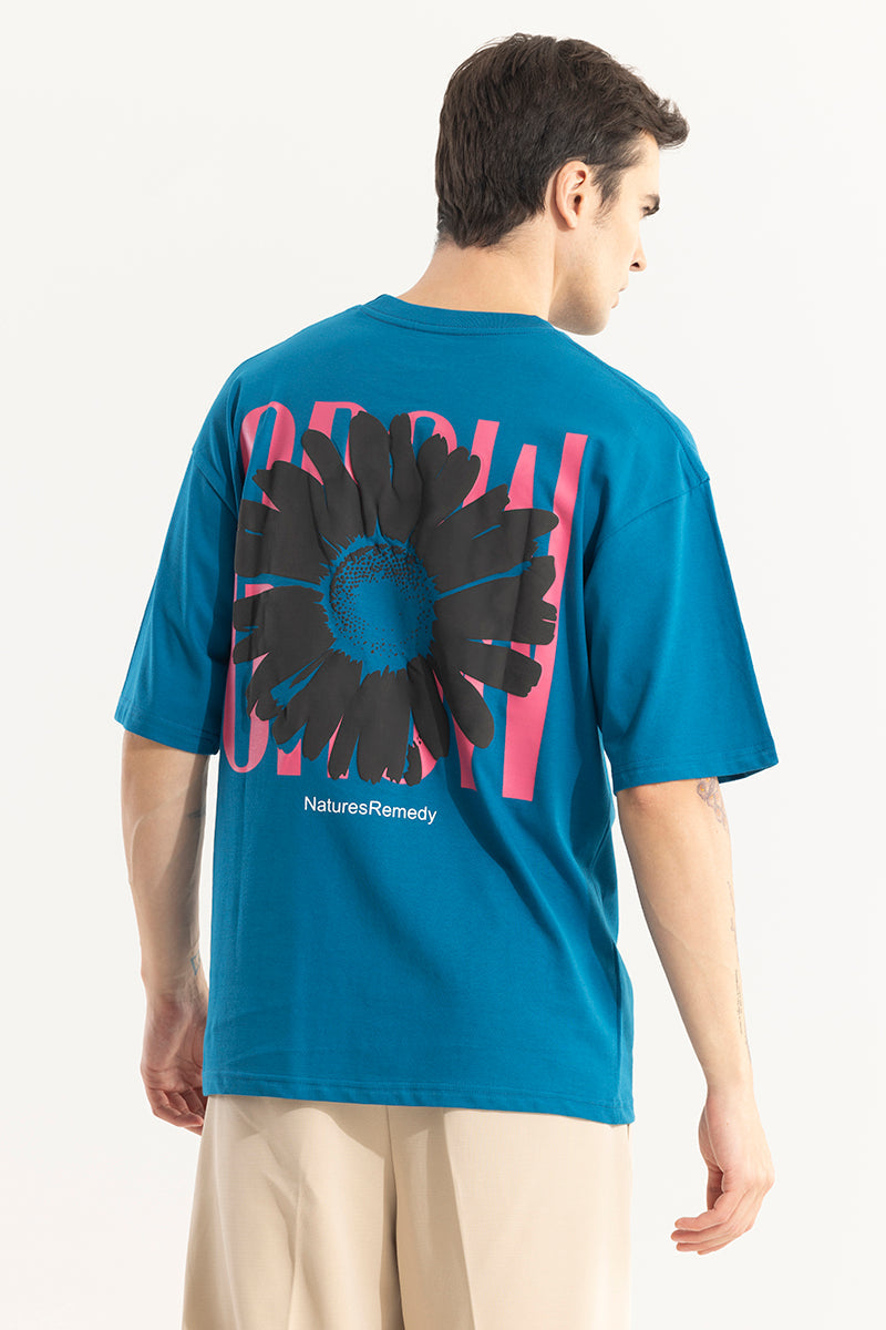 SNITCH Natures Remedy Blue Oversized T-Shirt - view 7