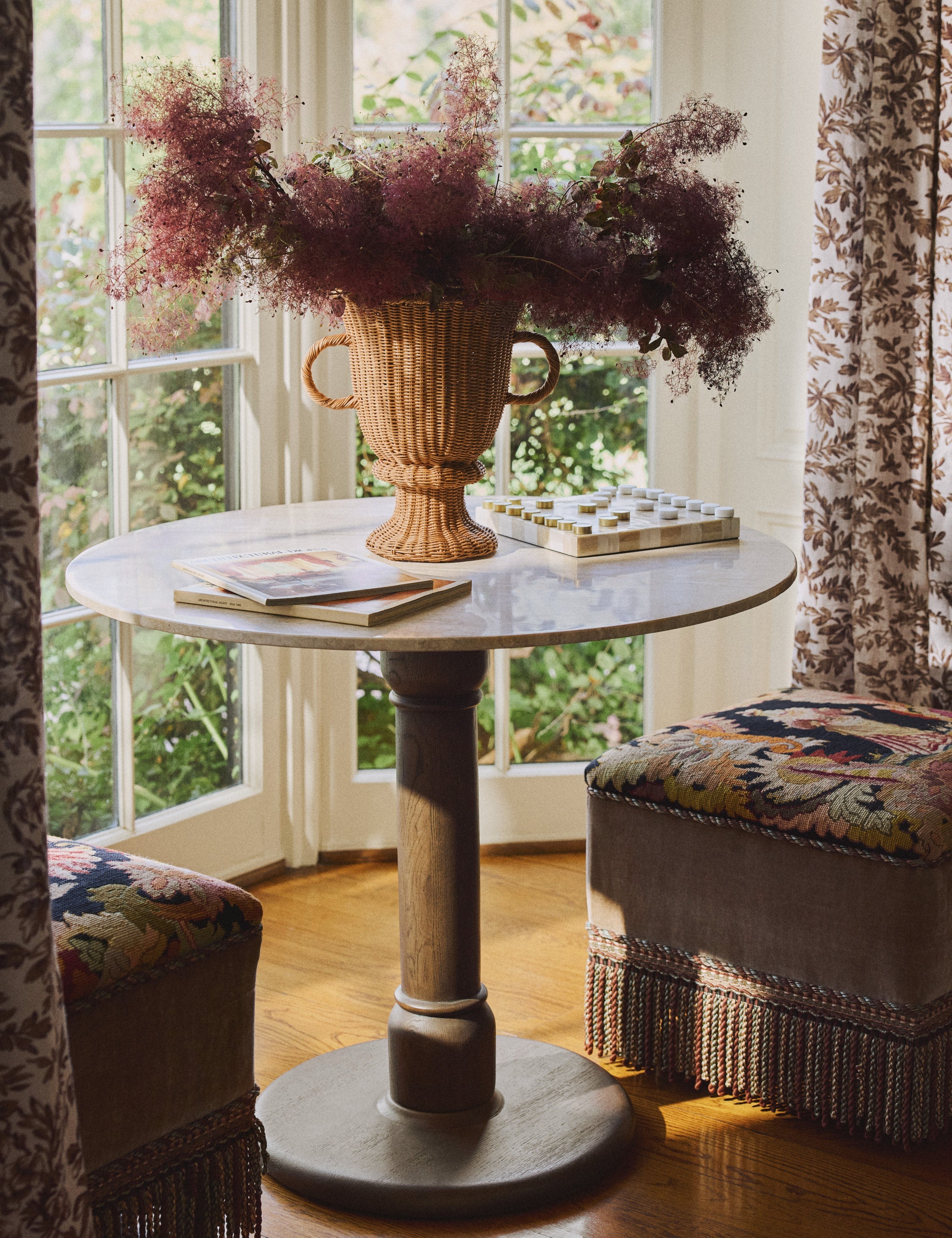 Lulu and Georgia Jaffa Round Bistro Table – Smoked Oak - view 2