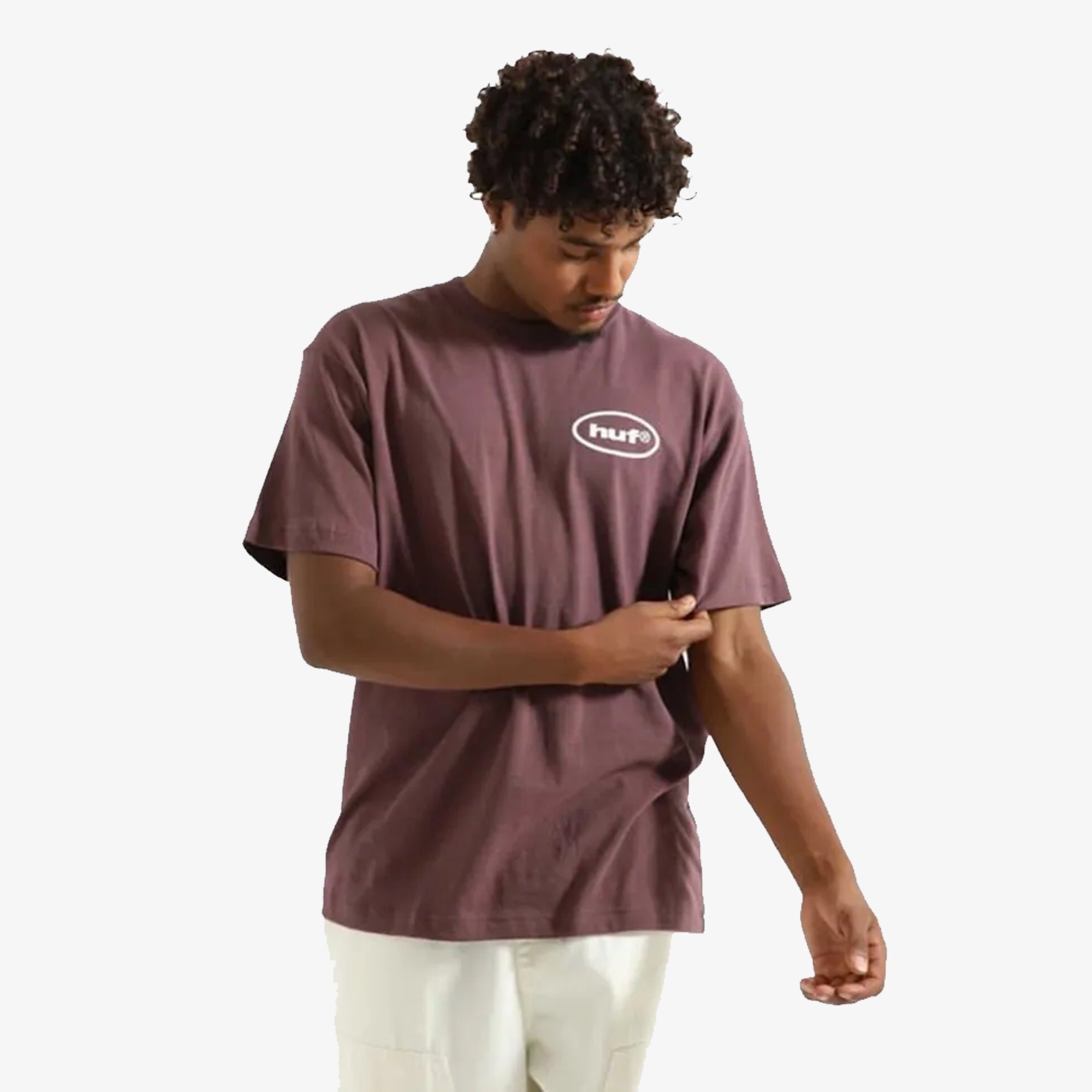 Huf | Cousin Of Death T-shirt { Eggplant