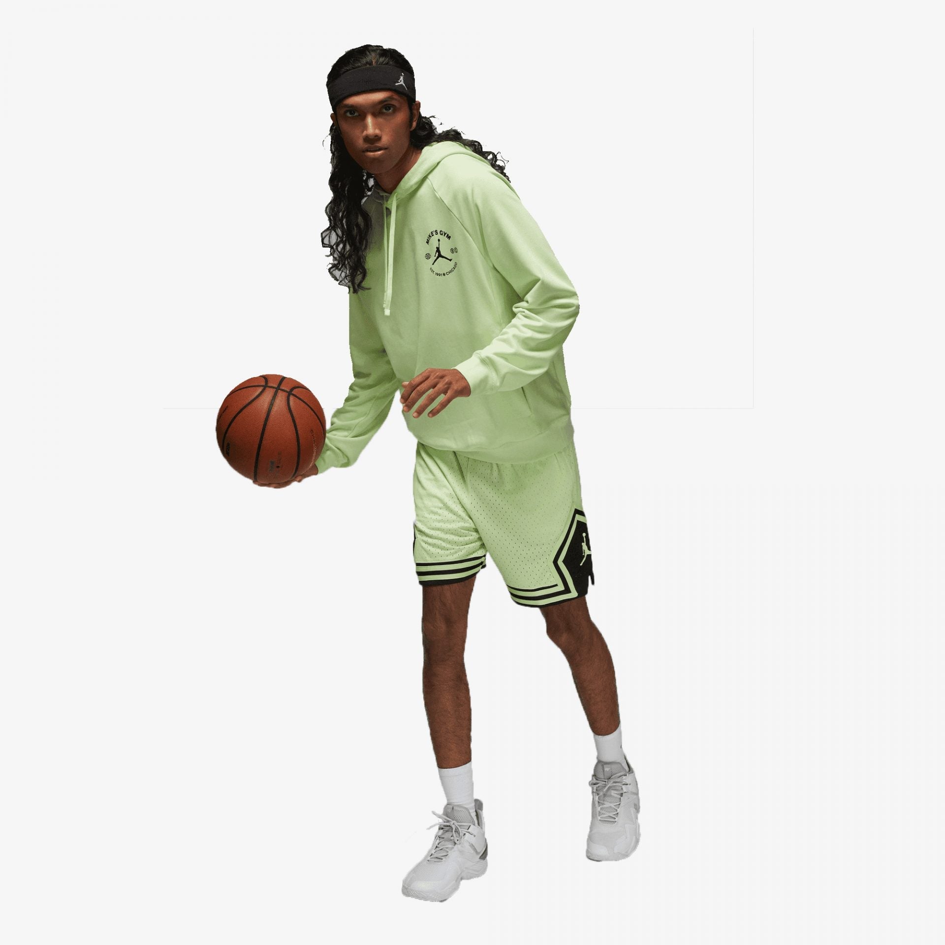 Nike | JORDAN DRI-FIT SPORT BC { LT LIQUID LIME/BLACK - view 5
