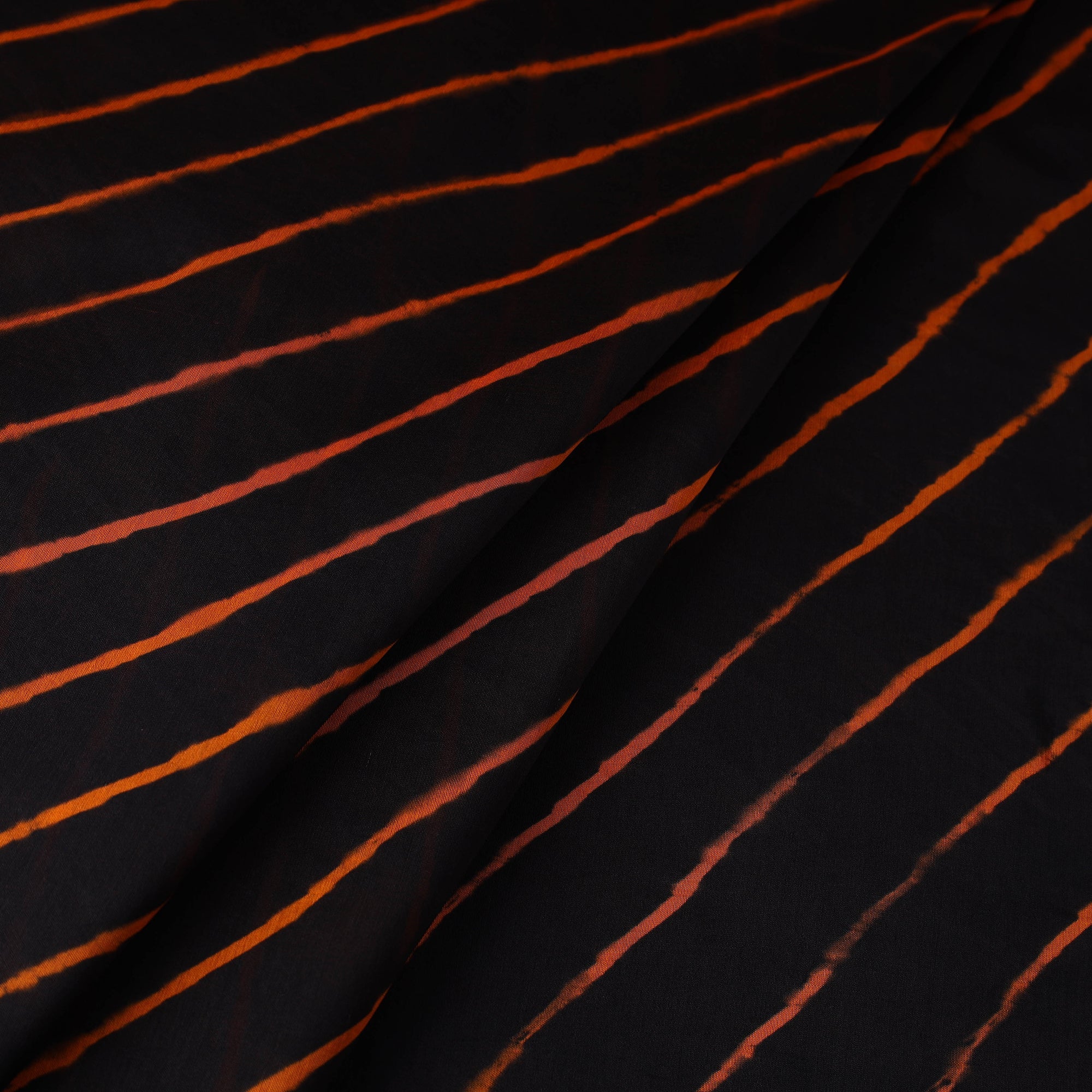 LEHARIYA BY BADSHAH MIYAN Black - Multicolour Leheriya Tie-Dye Chanderi Silk Fabric 16 - view 2