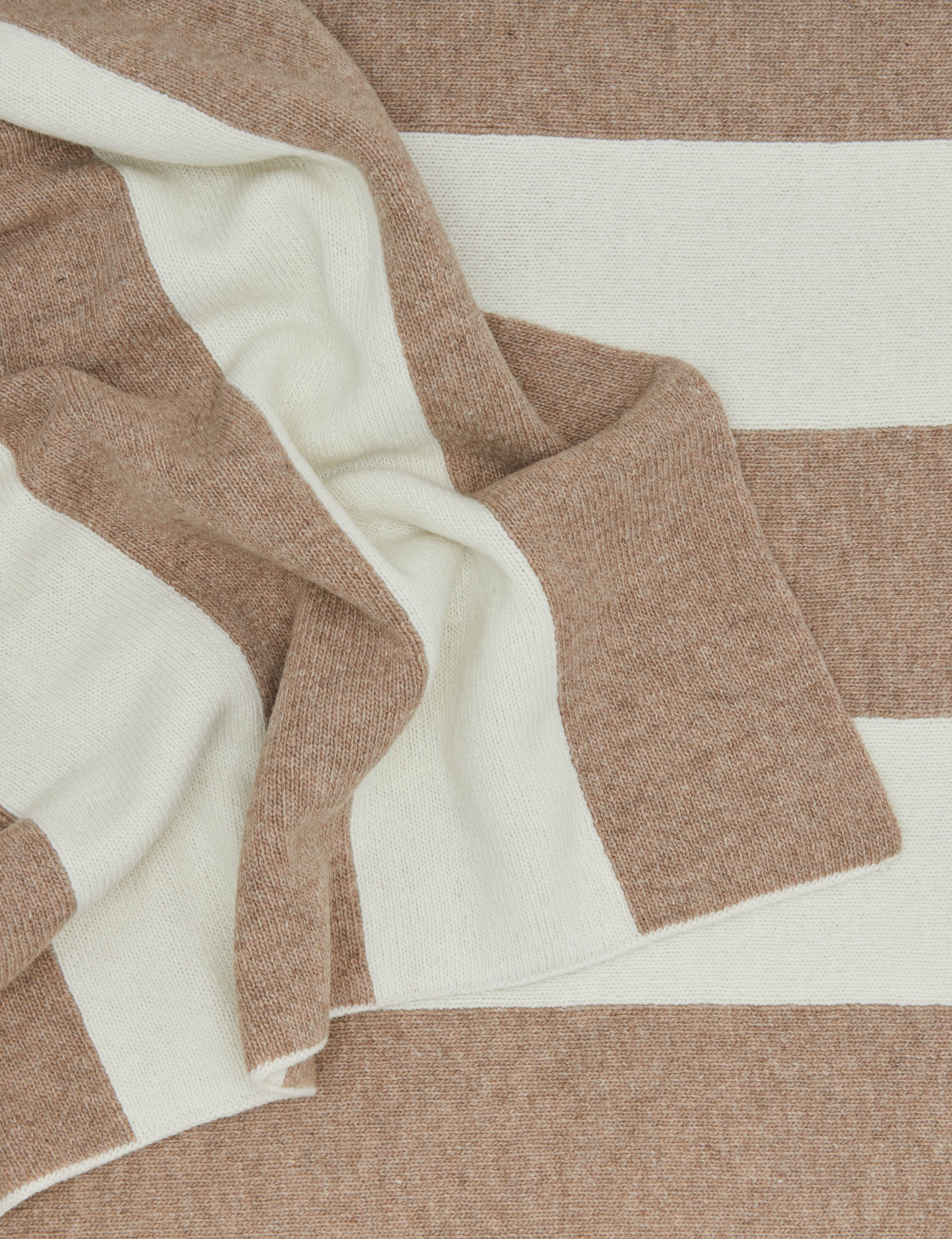 Lulu and Georgia Simple Striped Wool Throw by Hawkins New York - view 6