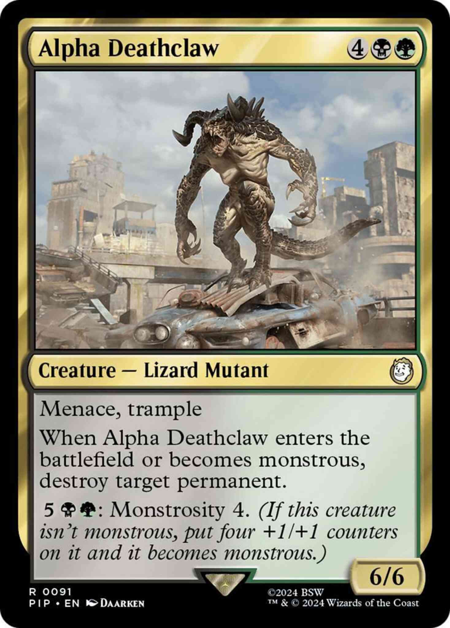 Alpha deathclaw 91 – Magic Alpha Deathclaw [91] [Fallout] [Non-Foil]