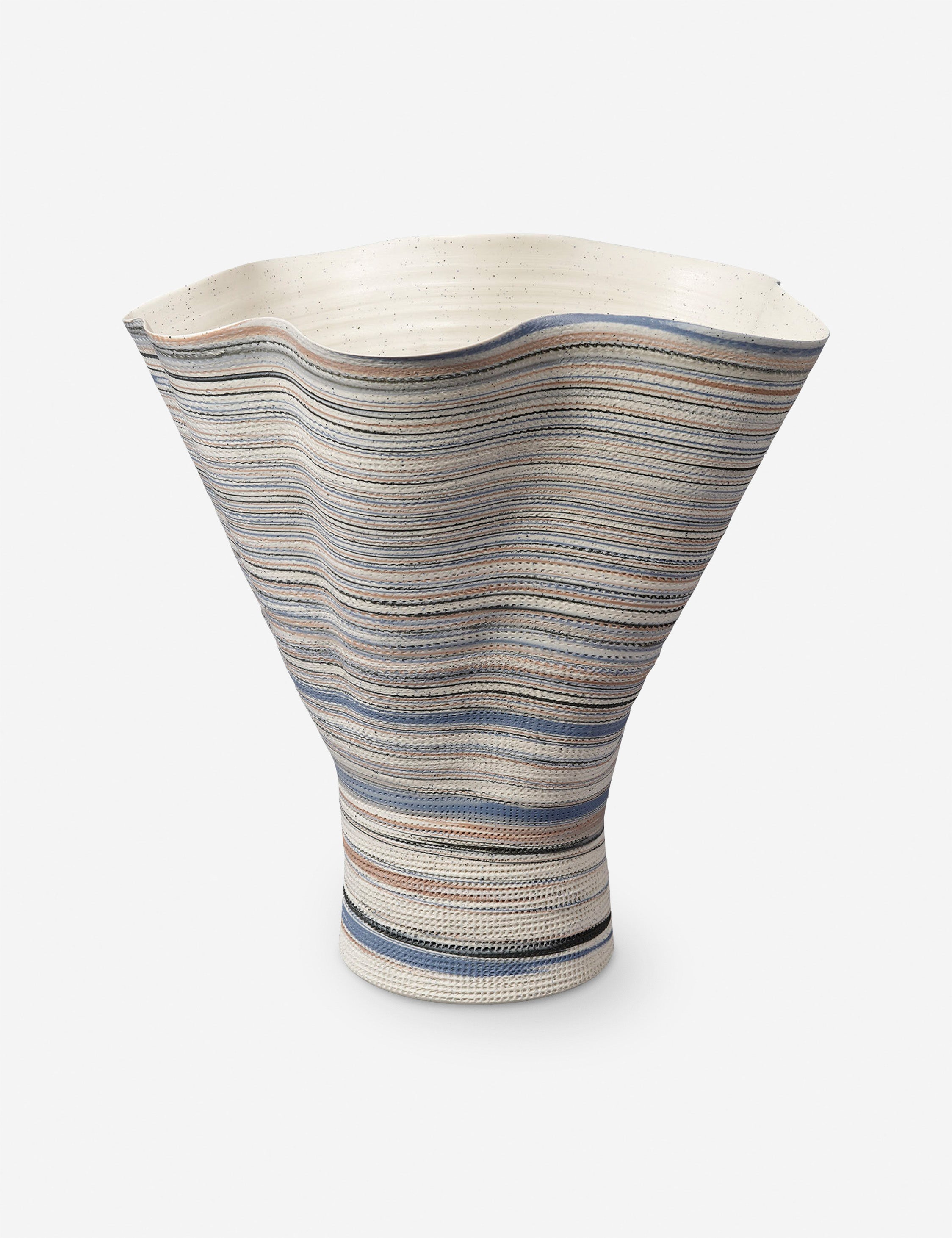 Lulu and Georgia Caliza Vase – White