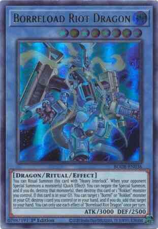 Yu-Gi-Oh! Borreload Riot Dragon - BODE-EN036 - Ultra Rare - 1st Edition