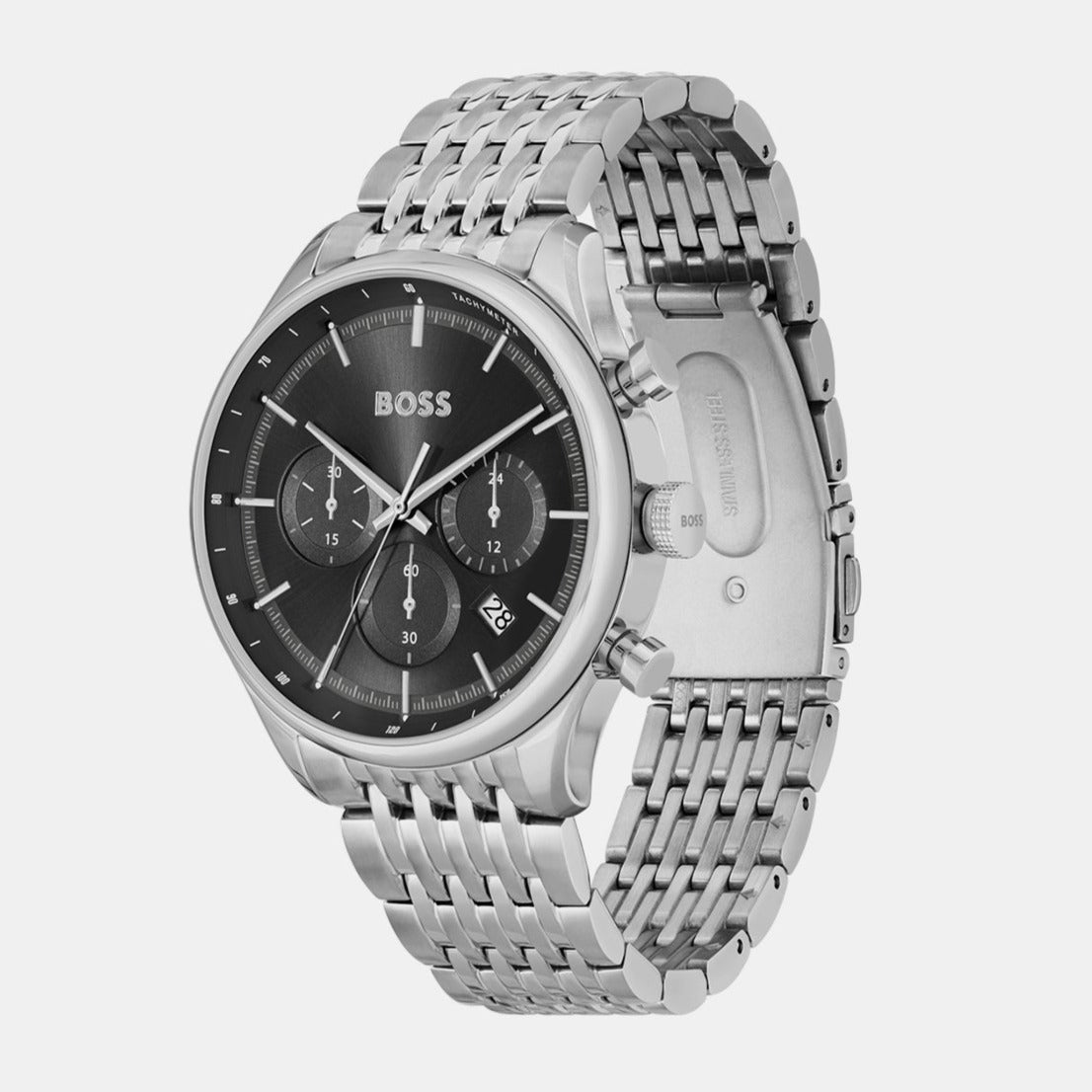 Boss Gregor Men Quartz Black Dial Chronograph Stainless Steel Watch 1514082 - view 2