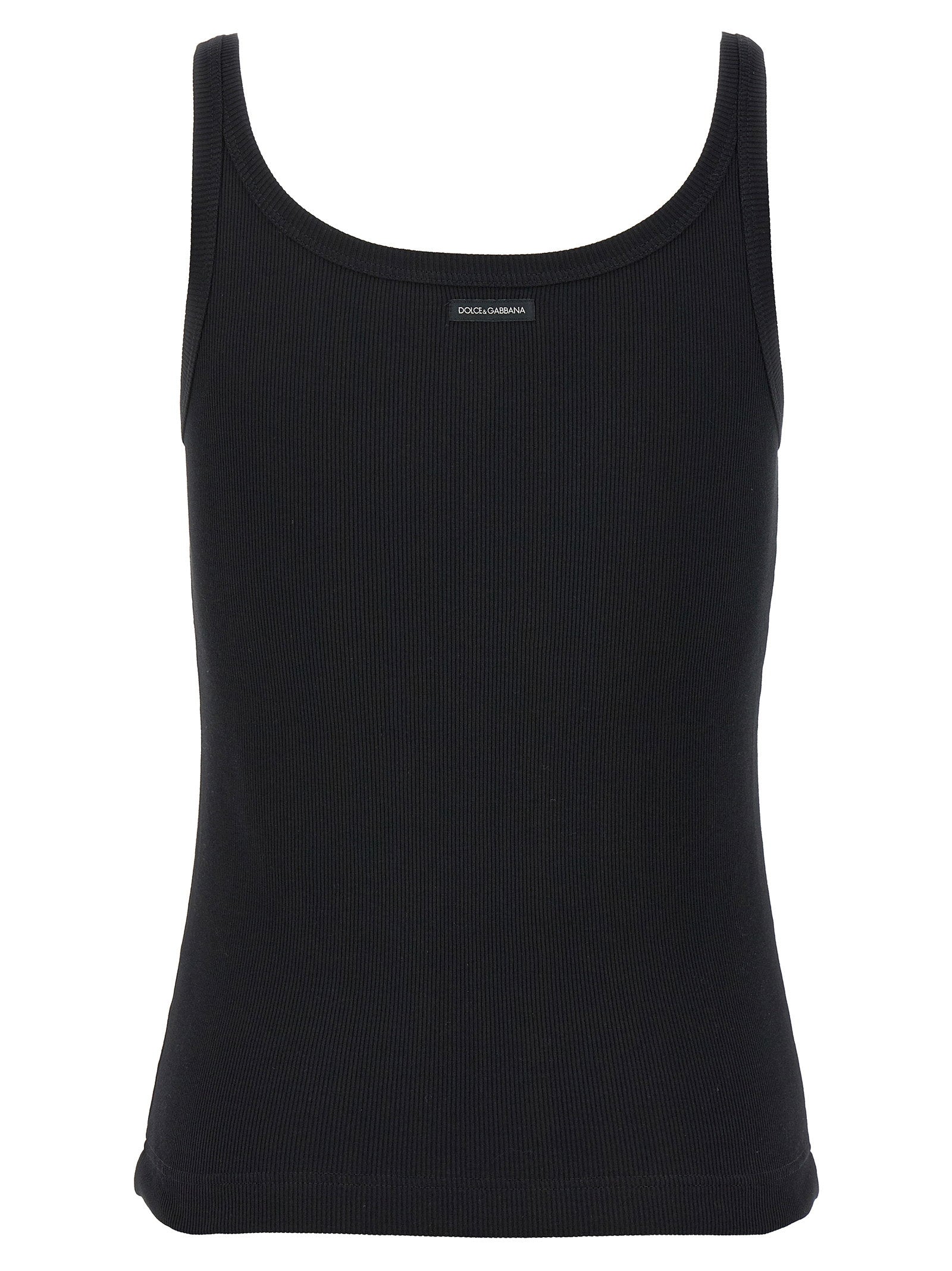 Dolce & Gabbana Ribbed Tank Top – 100% cotton - view 2