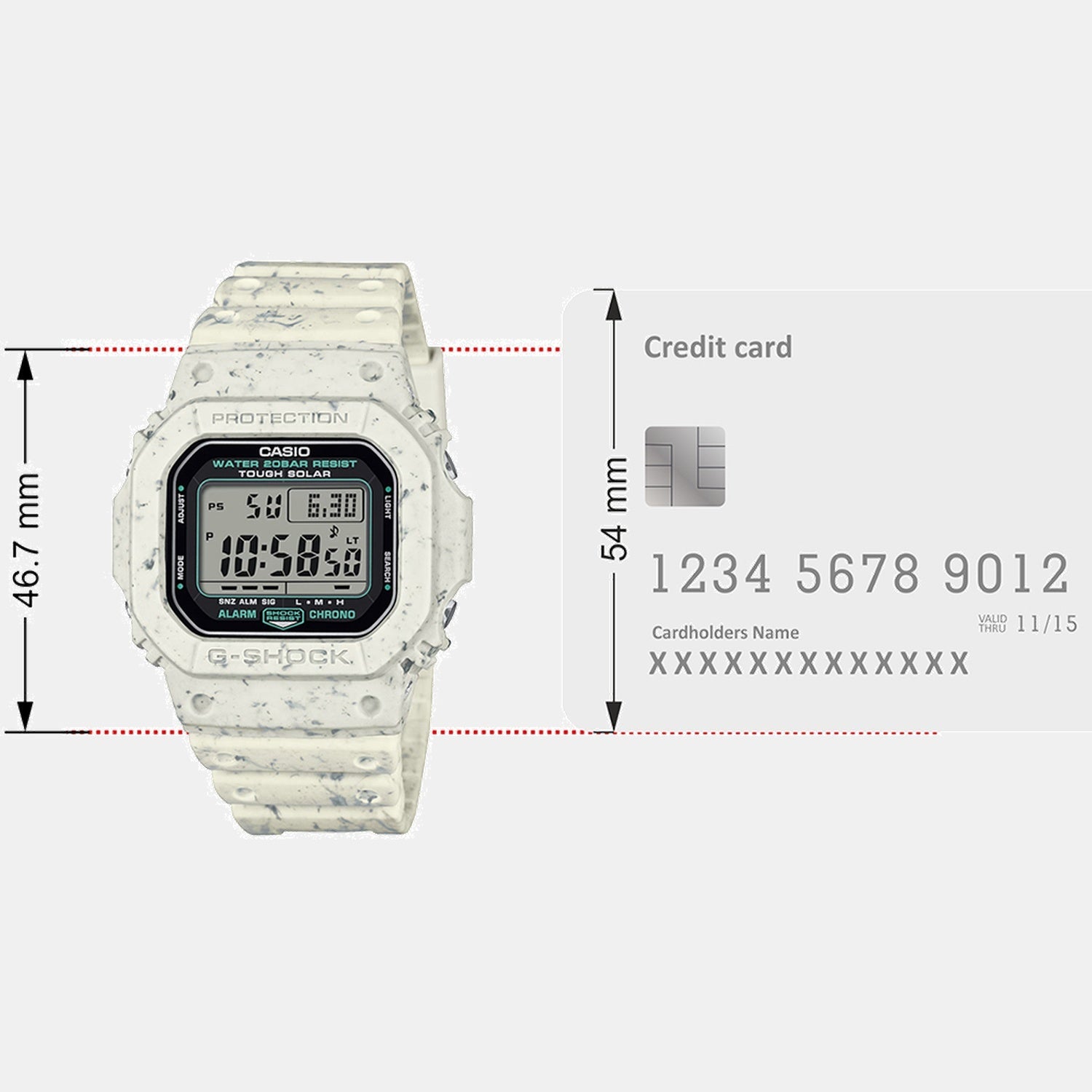 Casio G-Shock Men Quartz Black Dial Digital Resin Watch G1703 - view 8