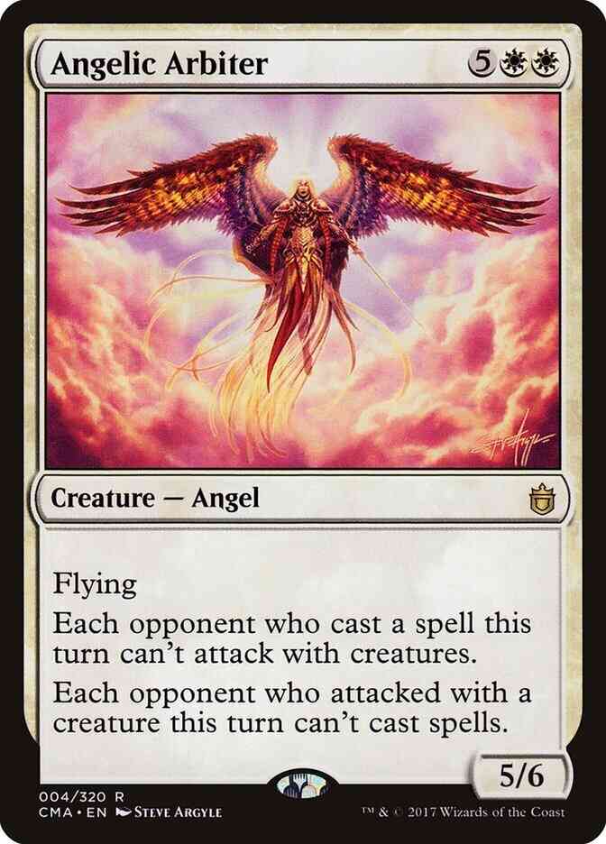 Angelic arbiter 4 – Magic Angelic Arbiter [4] [Commander Anthology] [Non-Foil]