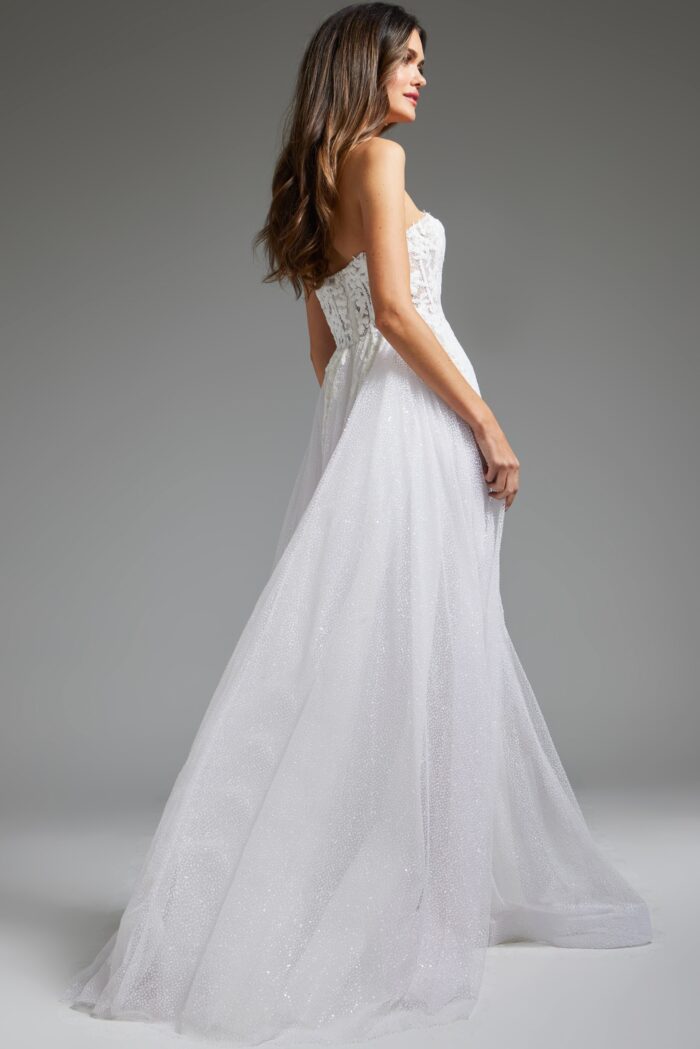 Jovani JB24560 Bridal Gown Long Mermaid Corset Wedding Dress - view 2