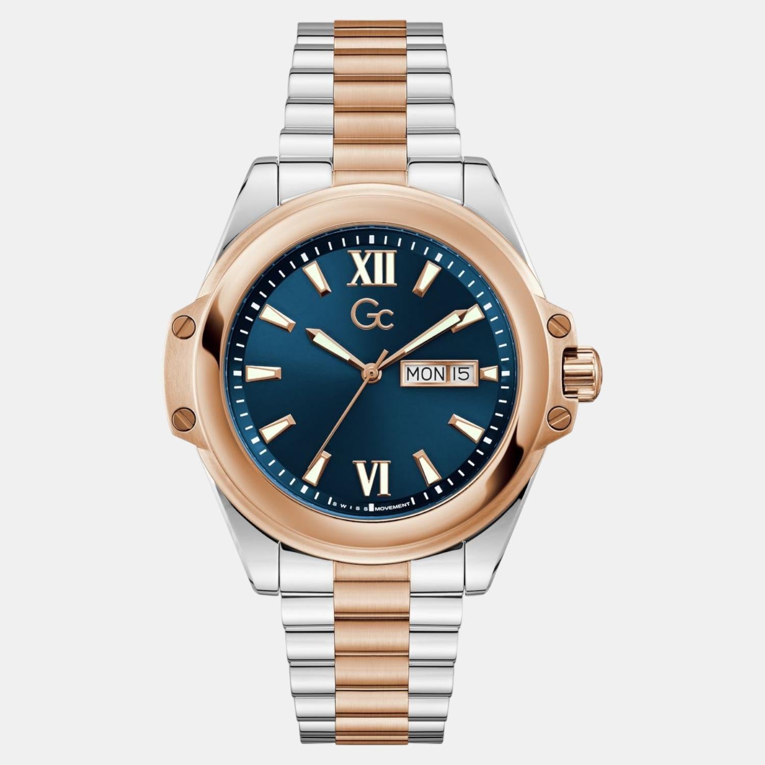 GC Bolt Men Quartz Blue Dial Analog Stainless Steel Watch Z60001G7 - view 2