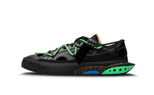 Sneaker Cafe Mumbai Nike Blazer Low Off-White Black Electro Green