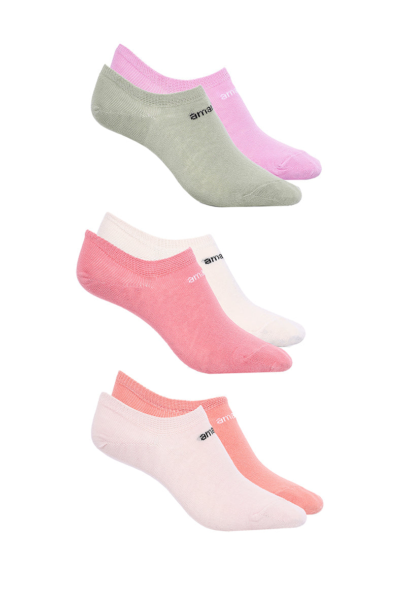 Amante Low Cut Socks (Pack of 6) - Multicolor - view 3