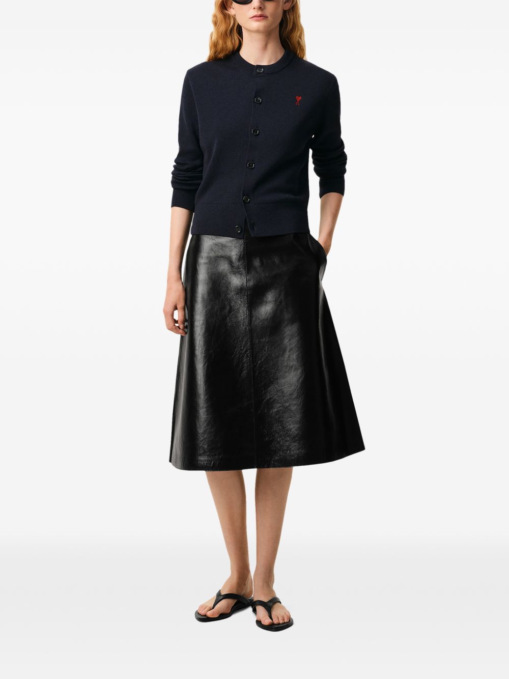 Ami Paris Cardigan – 100% Wool - view 2