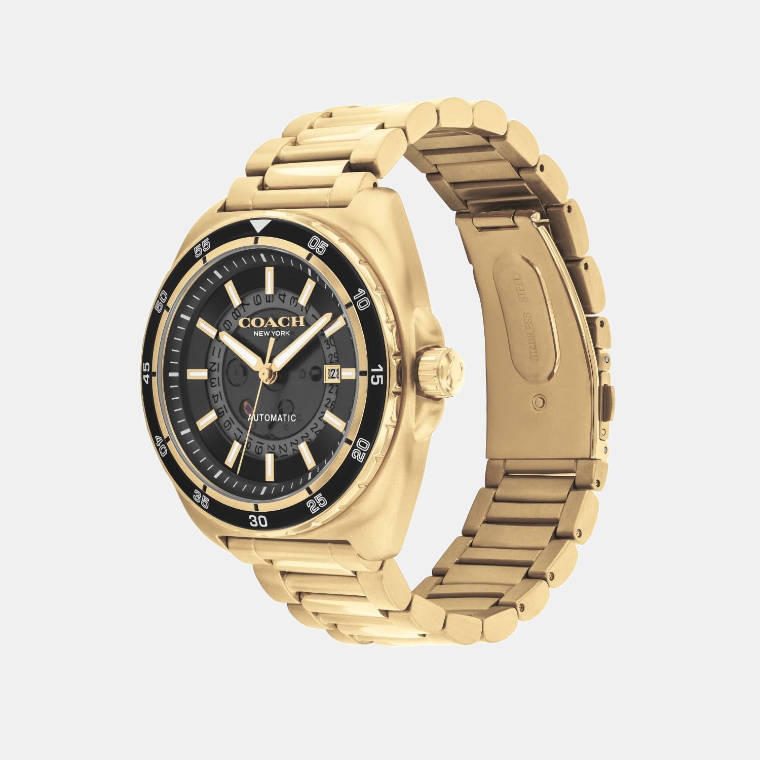 Coach Charter Men Automatic Black Dial Analog Stainless Steel Watch 14602712 - view 2