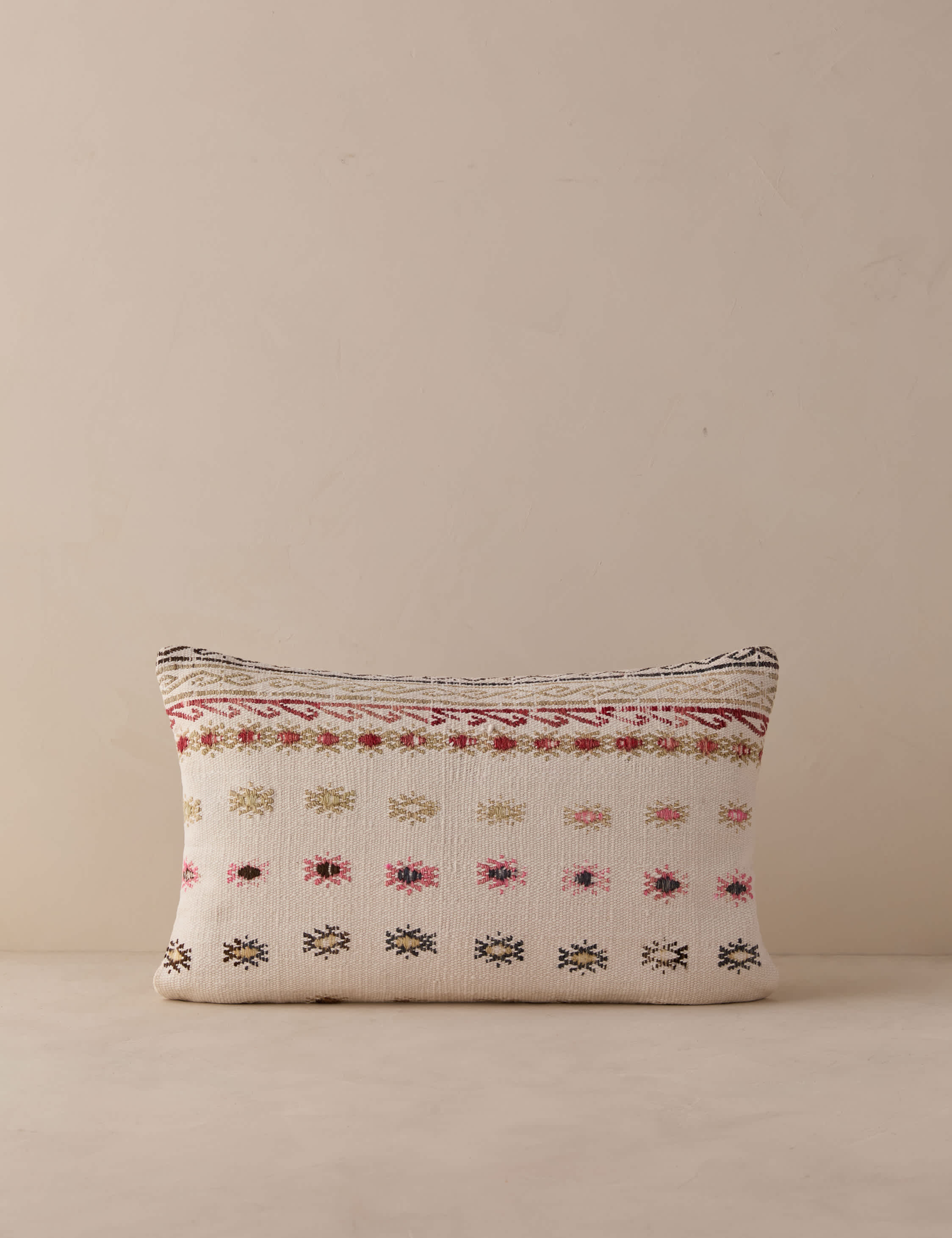Lulu and Georgia Vintage Lumbar Pillow No. 324, 12" x 20"