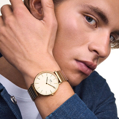 Daniel Wellington Classic Piano Link Gold Unitone Gold Dial Men 40mm DW00100779 - view 2