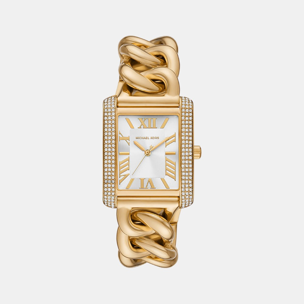 Michael Kors Emery Women Quartz Gold Dial Analog Stainless Steel Watch MK7300