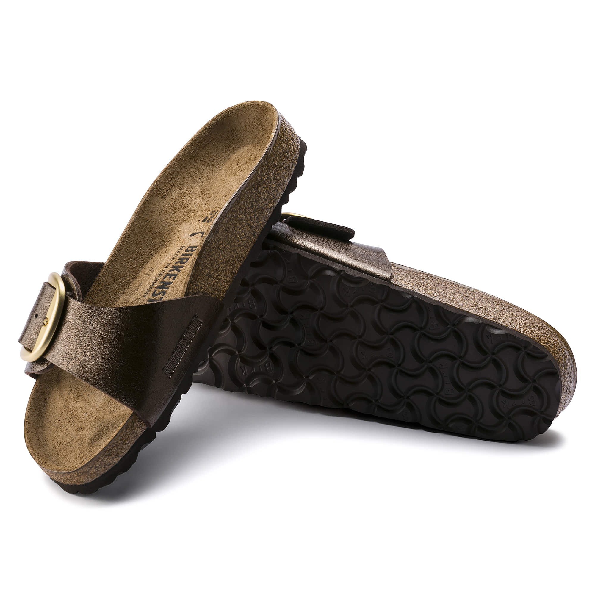 Birkenstock Madrid Big Buckle Birko-Flor – Brown Brown/Graceful Toffee