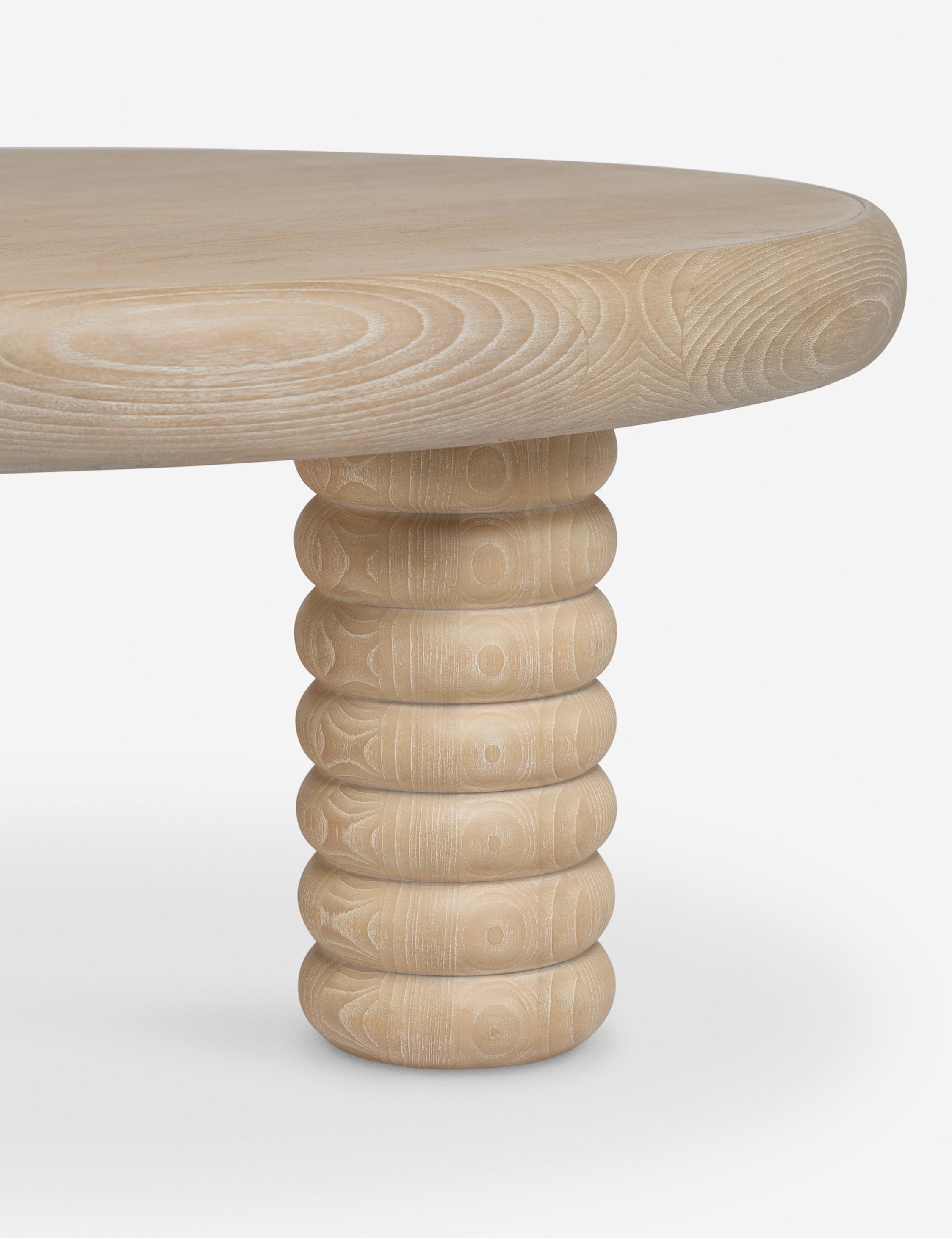Lulu and Georgia Sula Round Coffee Table – White Wash - view 6