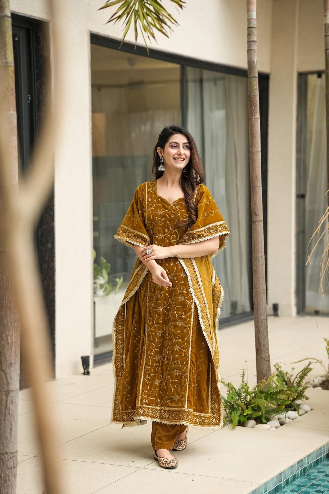 Idaho-o Meadow Essence velevet kaftan - view 2