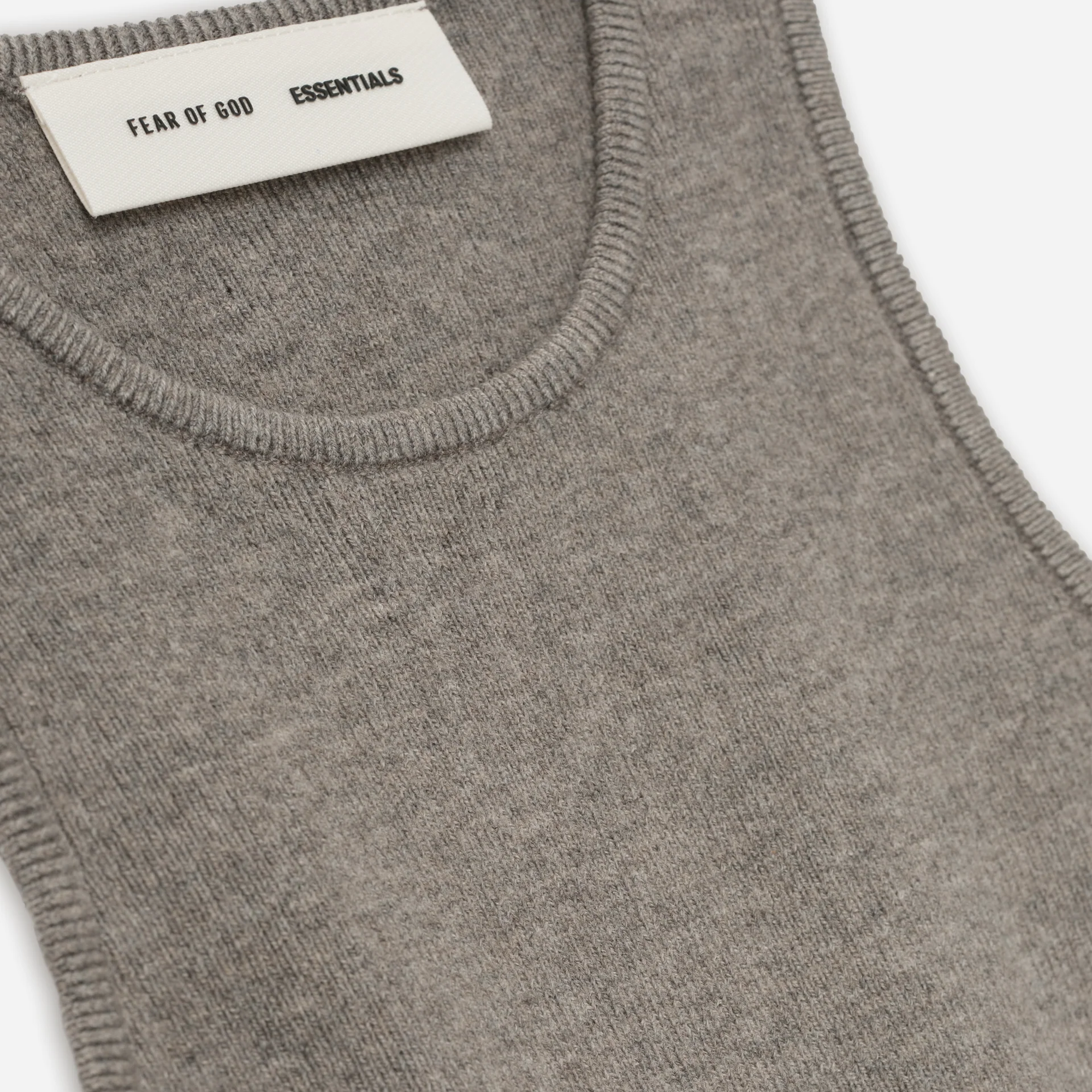 Fear Of God Essentials SS25 Womens Soft Rib Knit Sport Tank- Homestead Heather - view 2