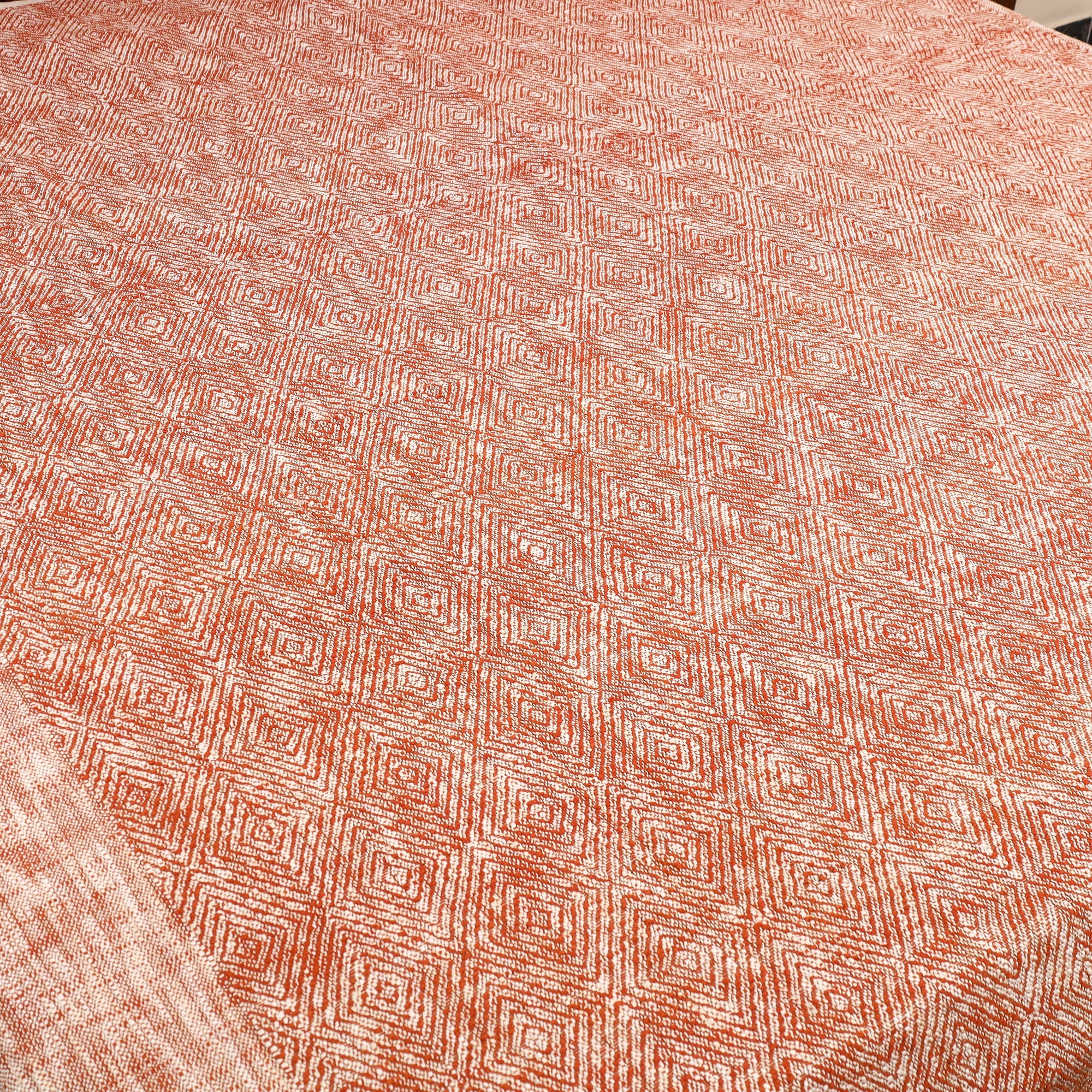 HANDLOOM VIRASAT Brown - Pure Handloom Cotton Double Bed Cover from Bijnor 18 - view 2