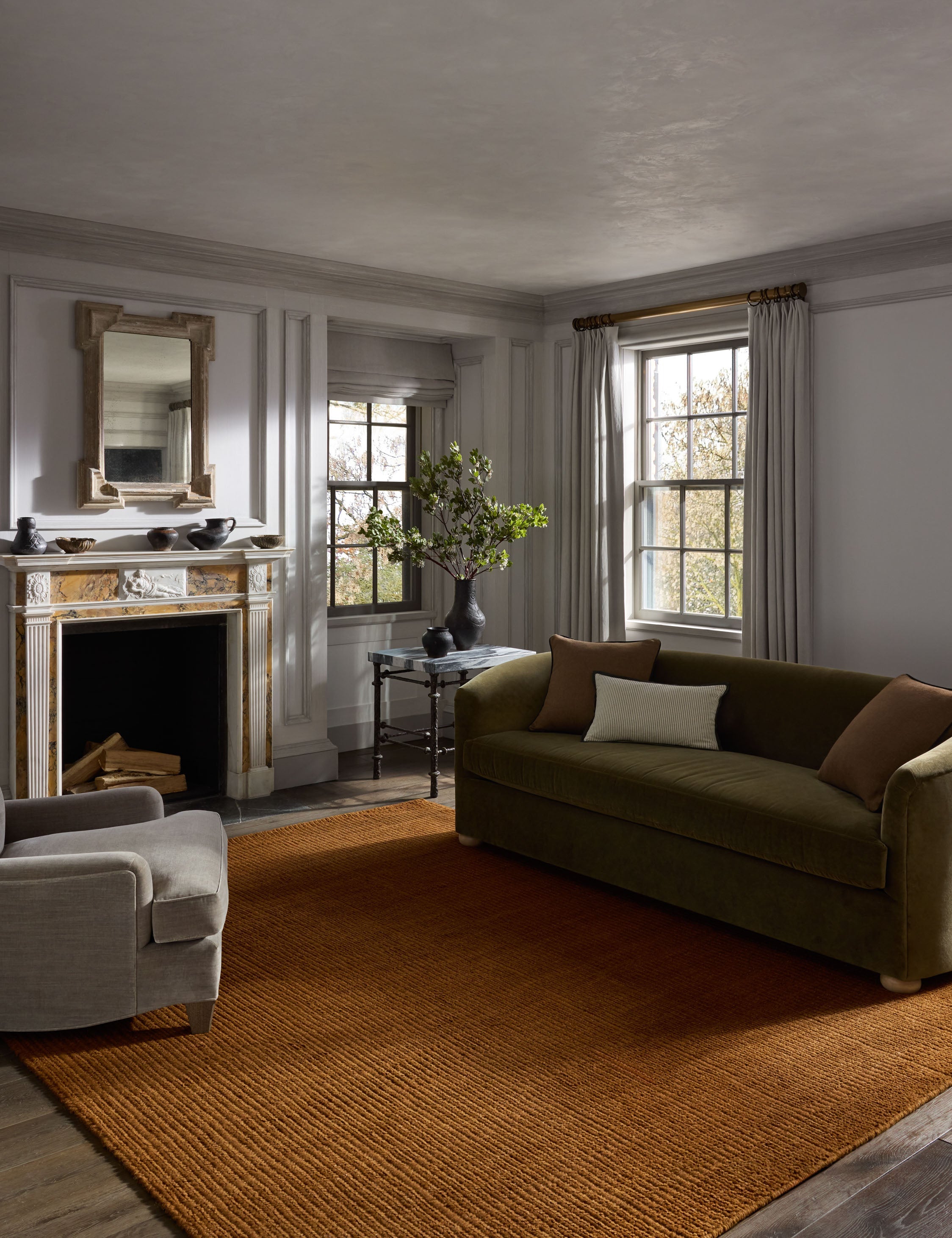 Lulu and Georgia Greenwich Hand-Loomed Wool-Blend Rug by Jeremiah Brent x Loloi - view 6