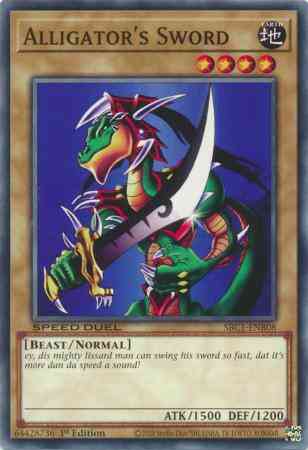 Yu-Gi-Oh! Alligator's Sword - SBC1-ENB08 - Common - 1st Edition