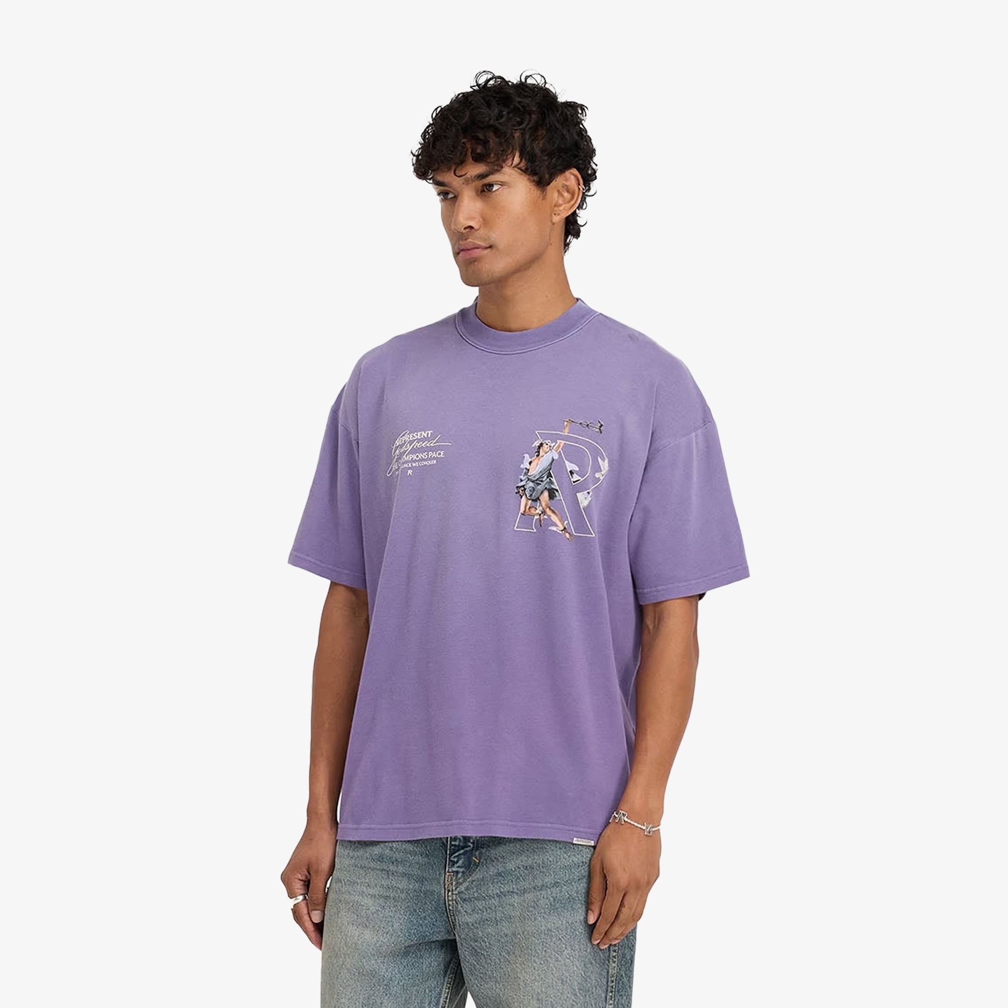 Represent | Hermes T-shirt { Purple - view 2