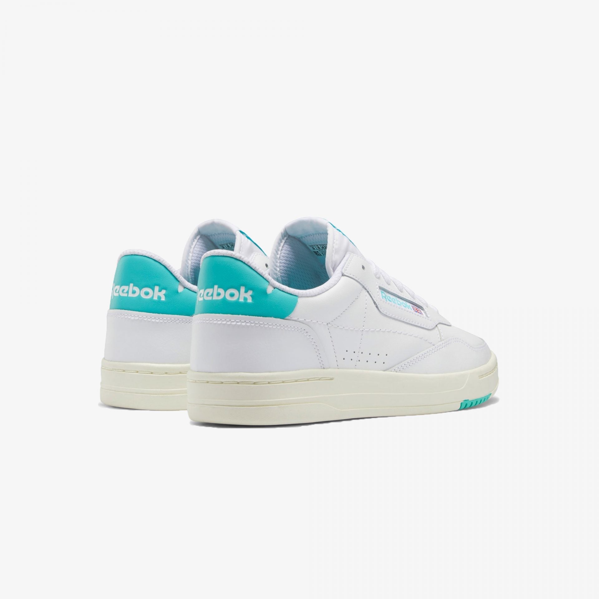 Reebok | COURT PEAK { CLOUD WHITE / CLASSIC TEAL - view 2