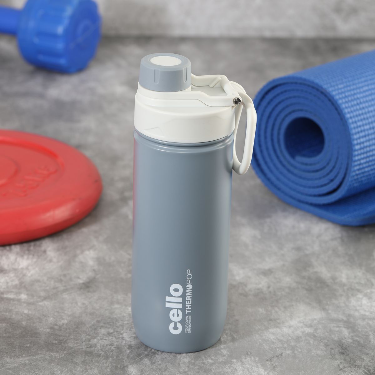 Cello Pop Hot & Cold Stainless Steel Kids Water Bottle, 600ml