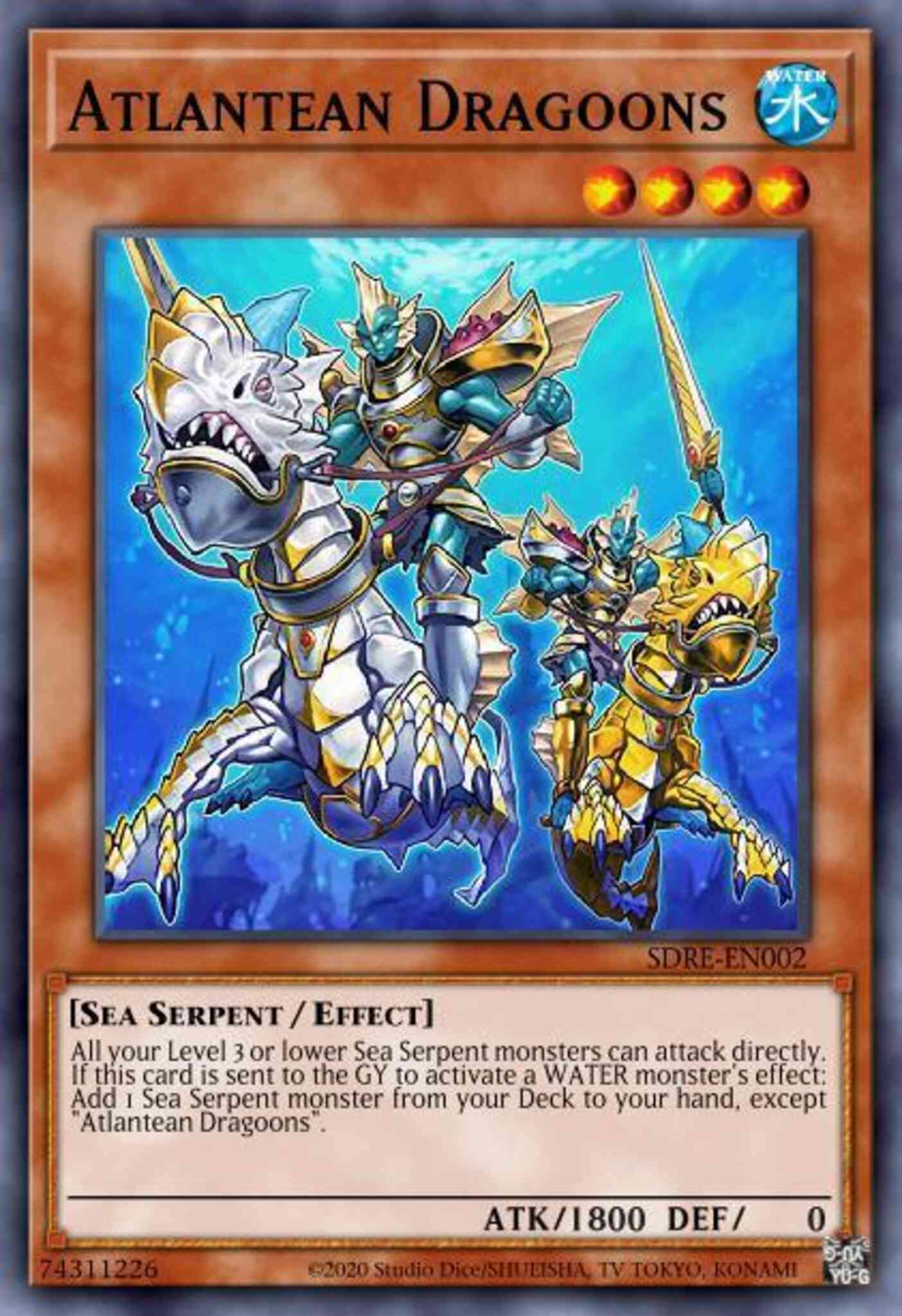 Yu-Gi-Oh! Atlantean Dragoons - SDRE-EN002 - Super Rare - 1st Edition