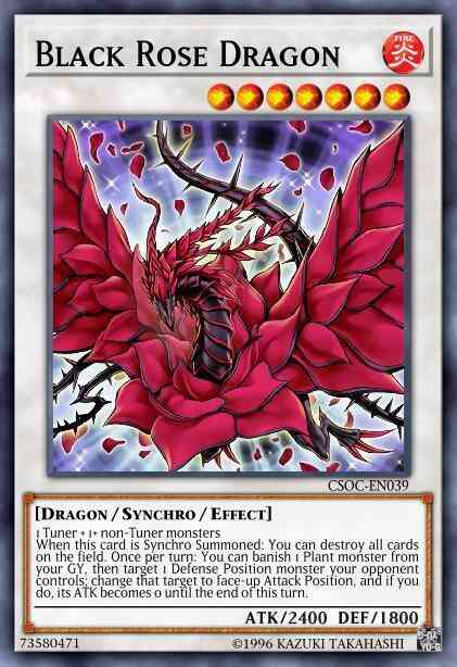 Yu-Gi-Oh! Black Rose Dragon - LED4-EN028 - Common - 1st Edition