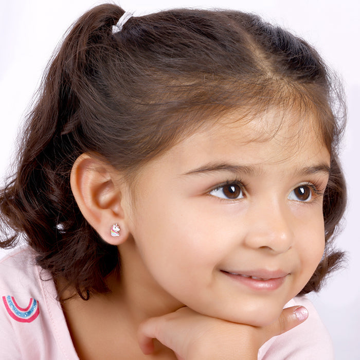 GIVA Jewellery Silver Honey Blossom Kids Earrings (4-12 yrs) - view 3