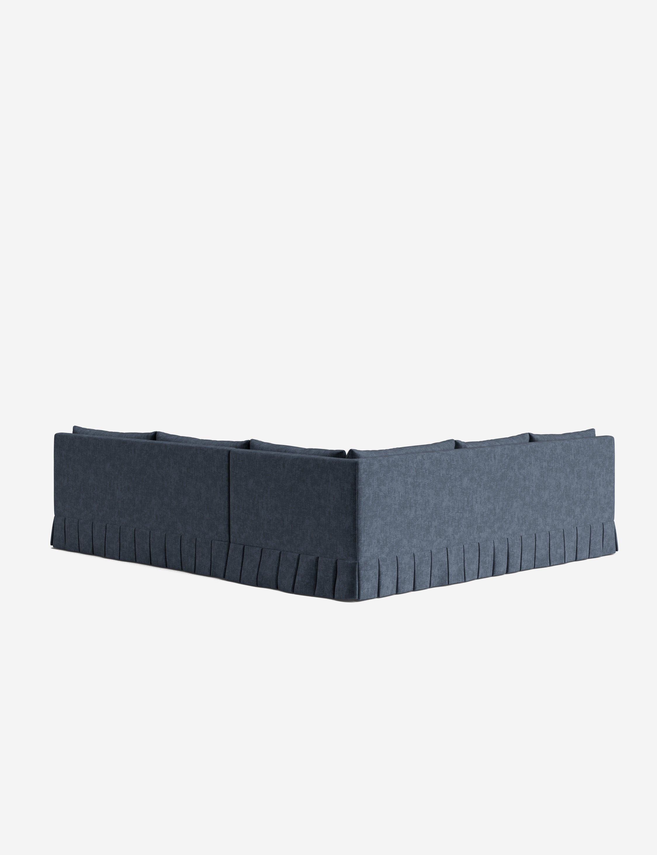 Lulu and Georgia Portola Luxe Depth Pleated Corner Sectional Sofa - view 94