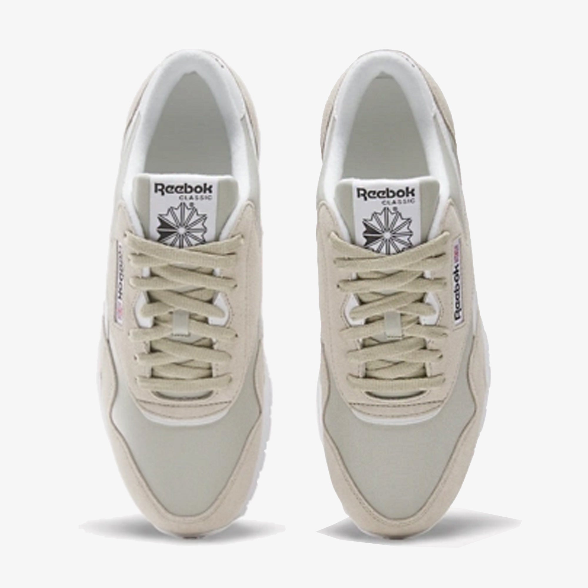 Reebok | CLASSIC NYLON { SPORT BEIGE/WHITE - view 2