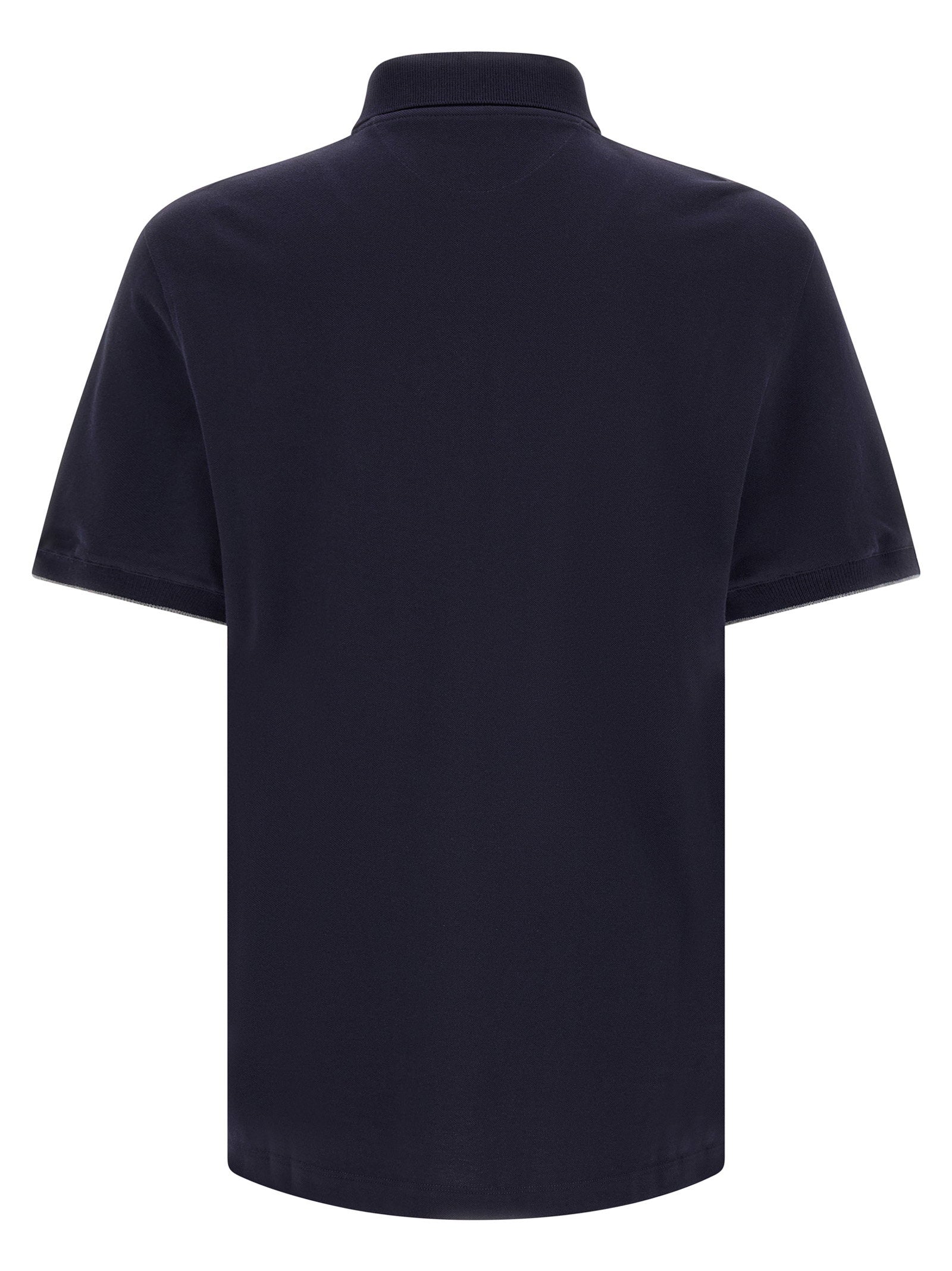 Brunello Cucinelli Logo Piqué Polo Shirt – 100% cotton - view 2